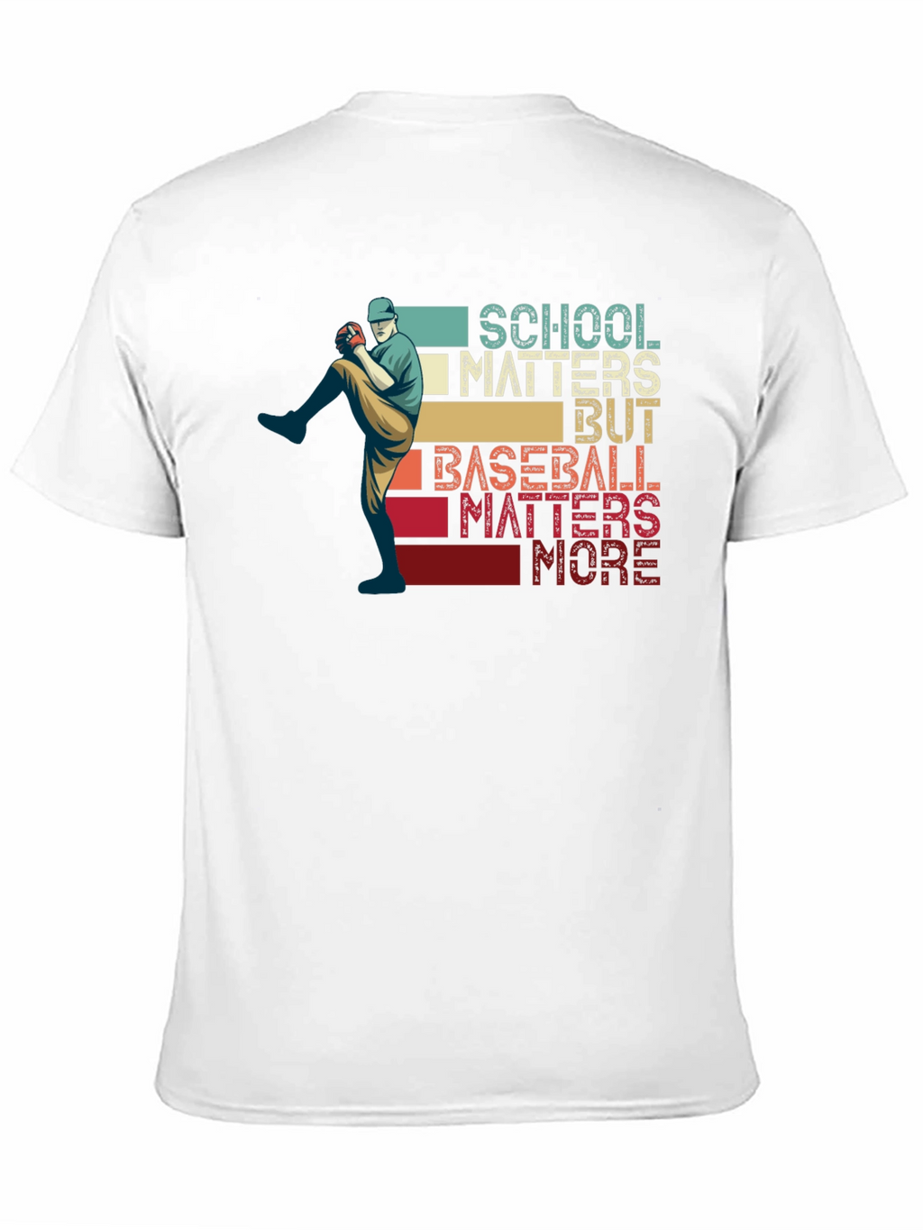 School Matters Baseball Matters More Graphic Tee