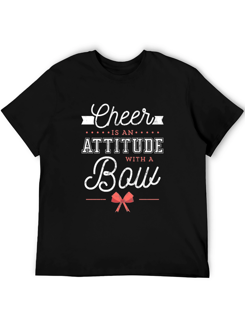 Cheer Attitude Bow Graphic Tee