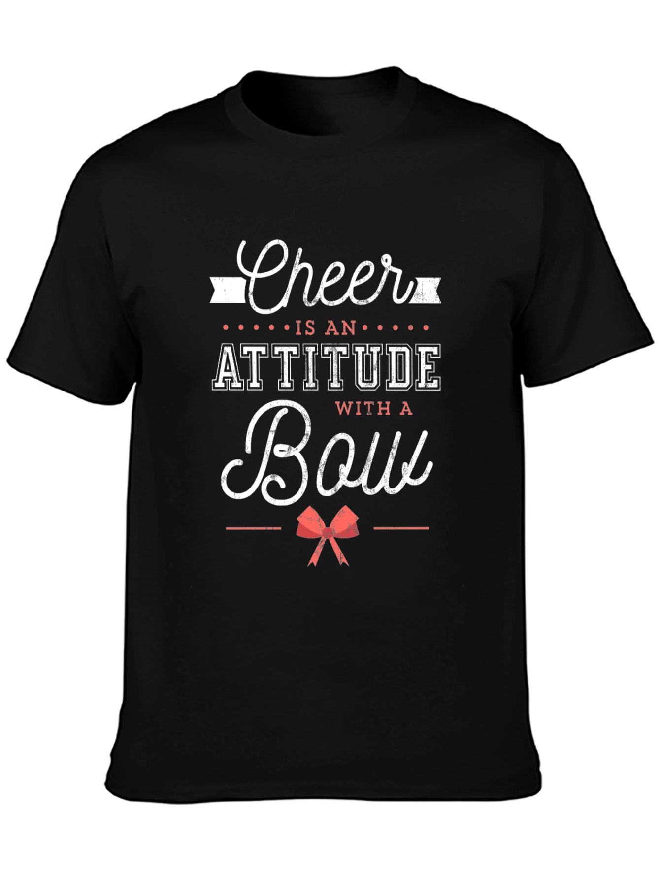 Cheer Attitude Bow Graphic Tee