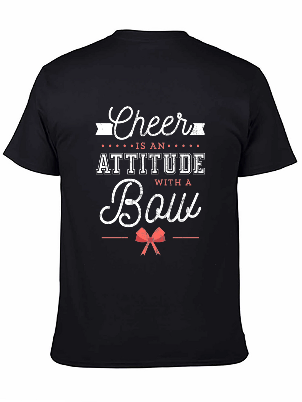 Cheer Attitude Bow Graphic Tee