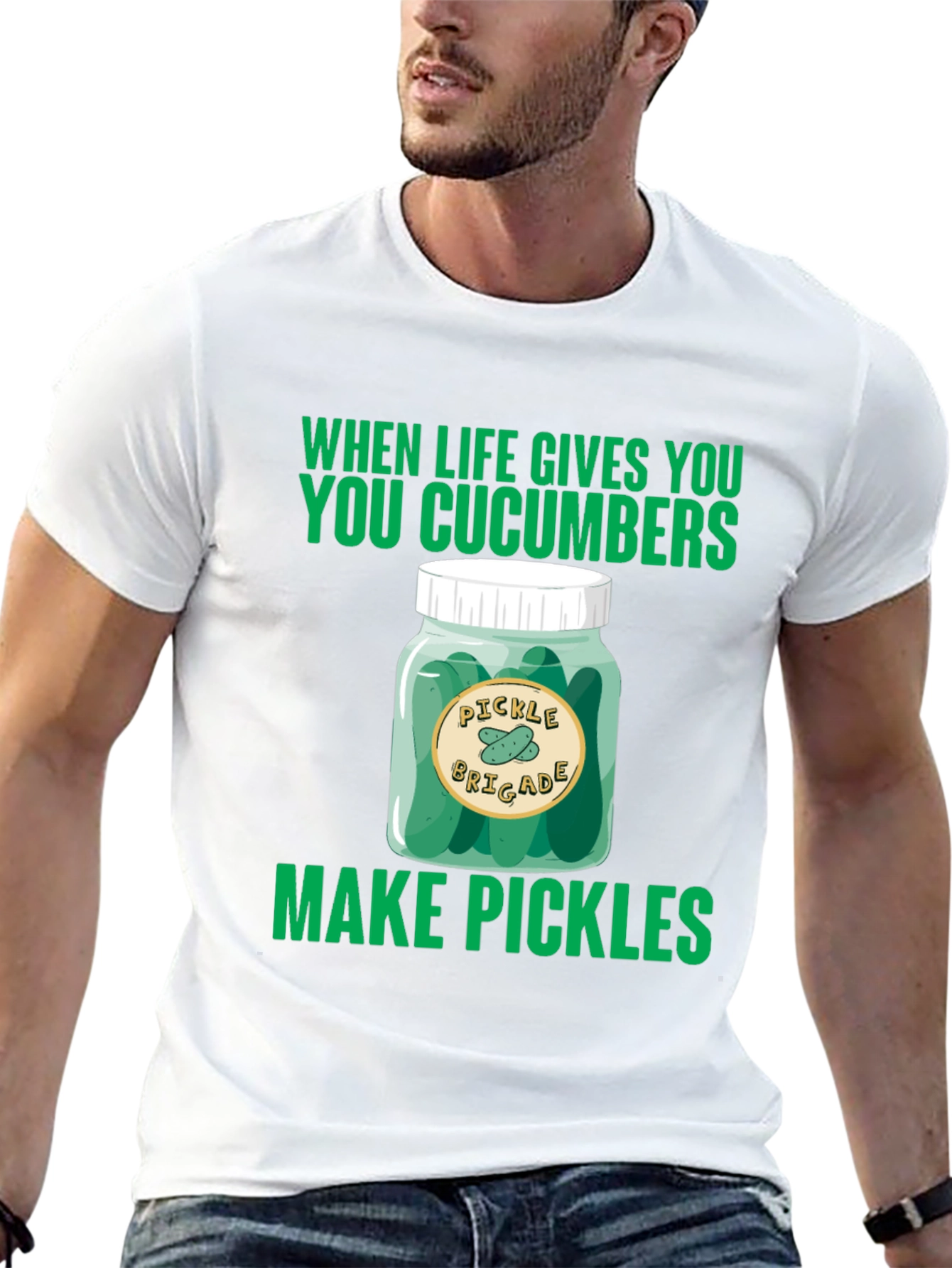 Pickle Brigade T-Shirt: When Life Gives You Cucumbers