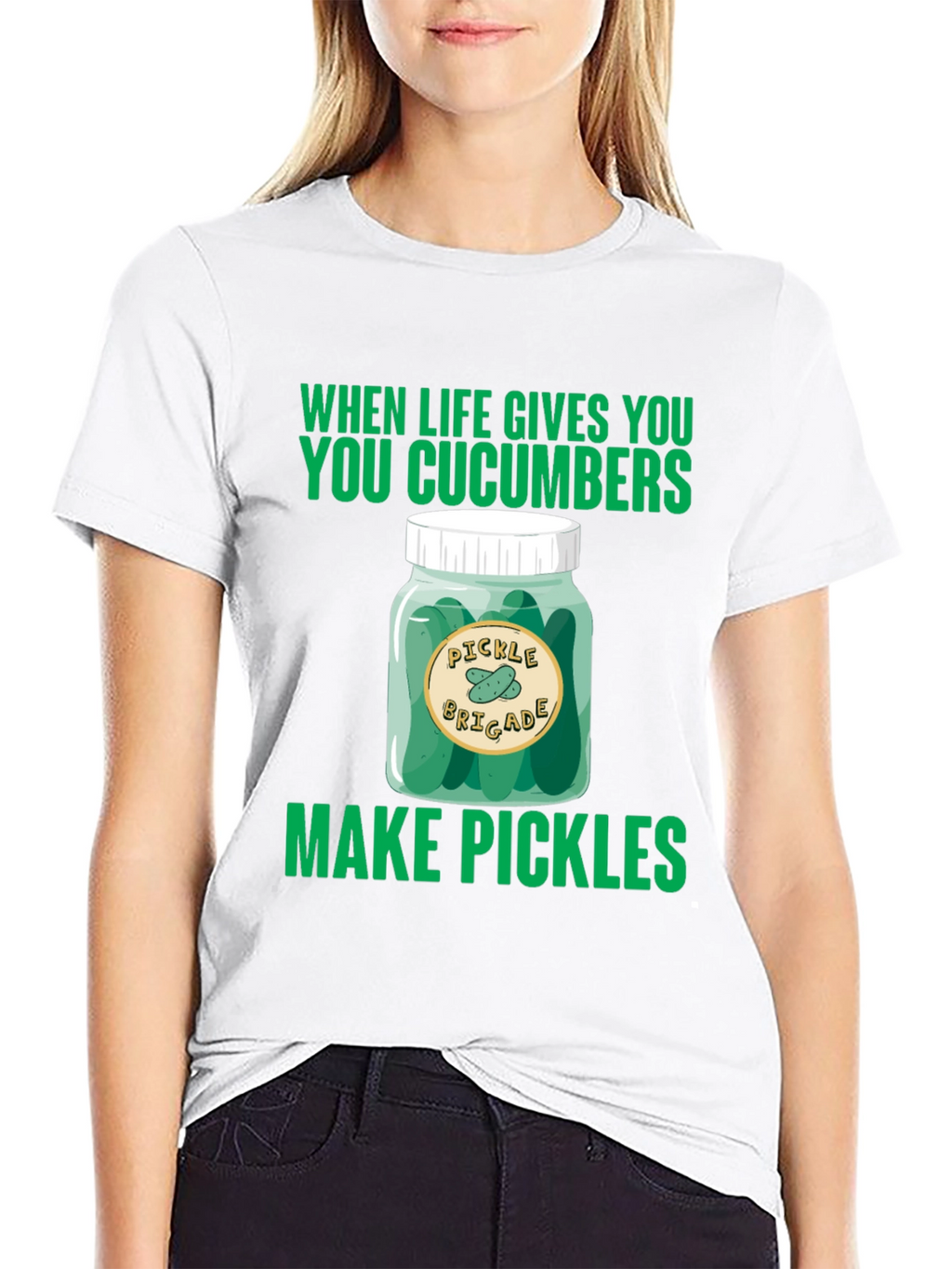 Pickle Brigade T-Shirt: When Life Gives You Cucumbers