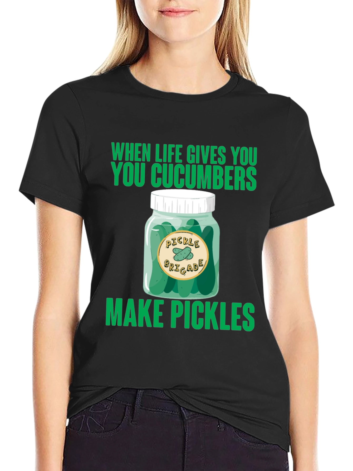Pickle Brigade T-Shirt: When Life Gives You Cucumbers