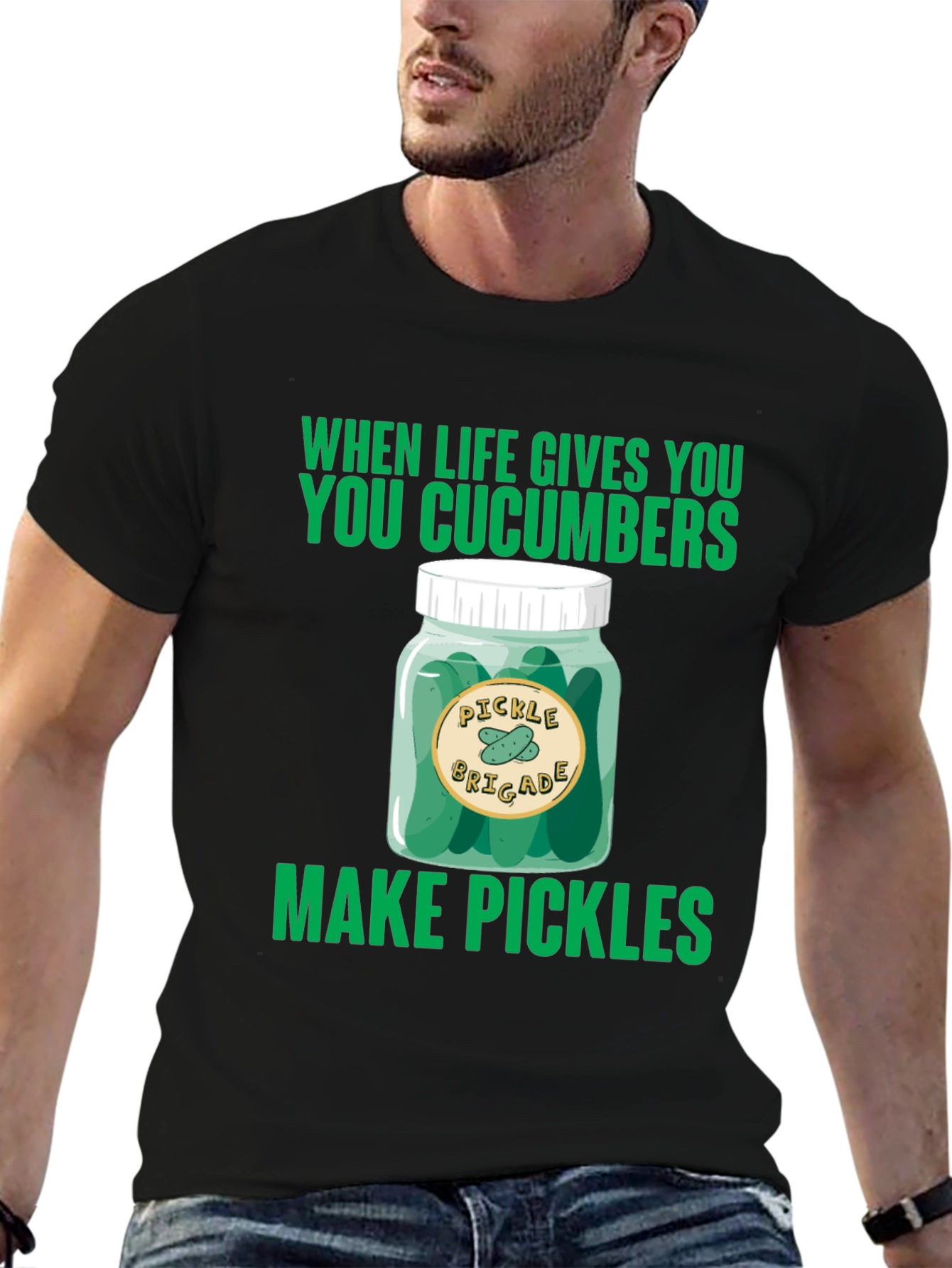 Pickle Brigade T-Shirt: When Life Gives You Cucumbers