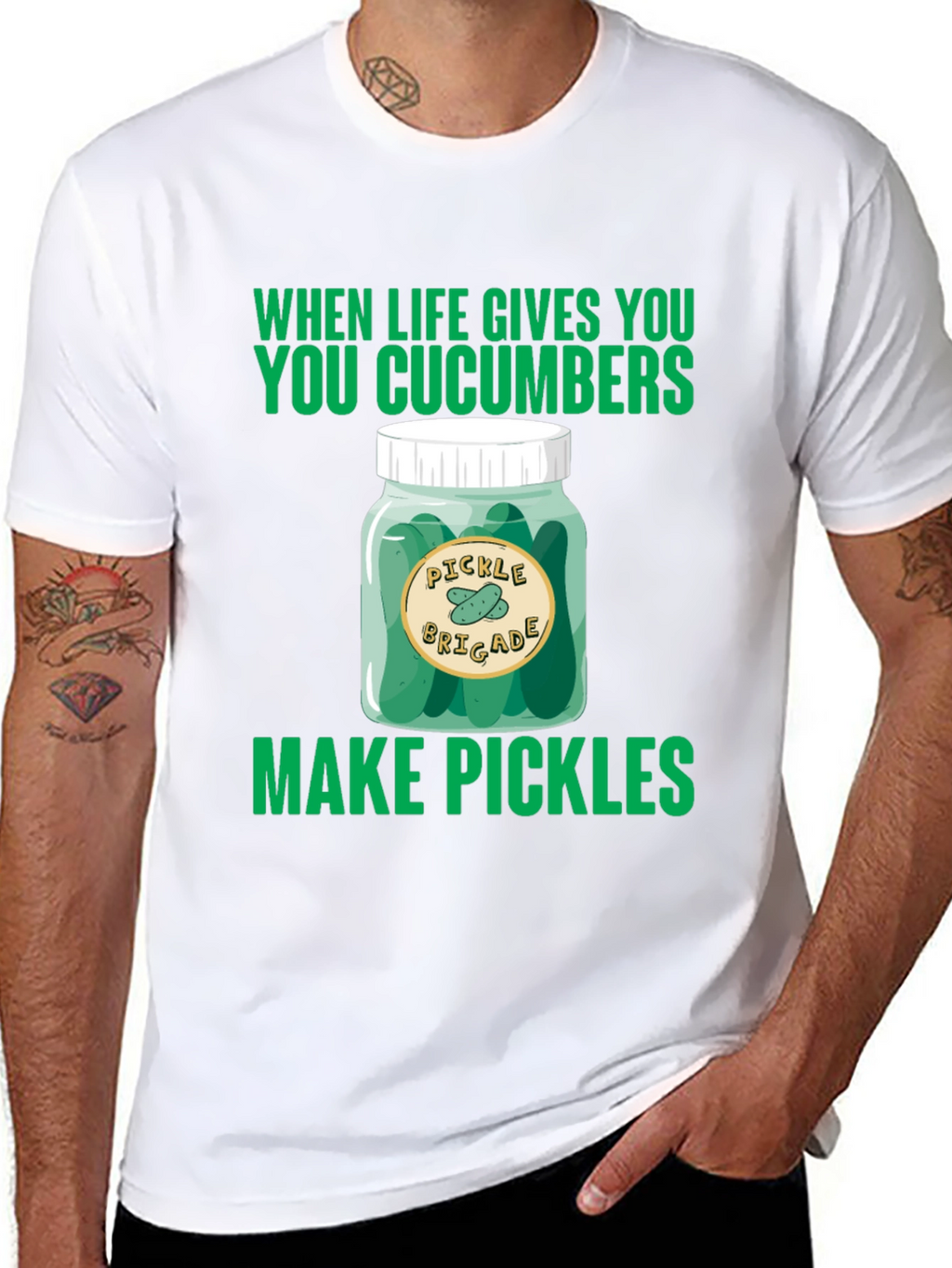 Pickle Brigade T-Shirt: When Life Gives You Cucumbers