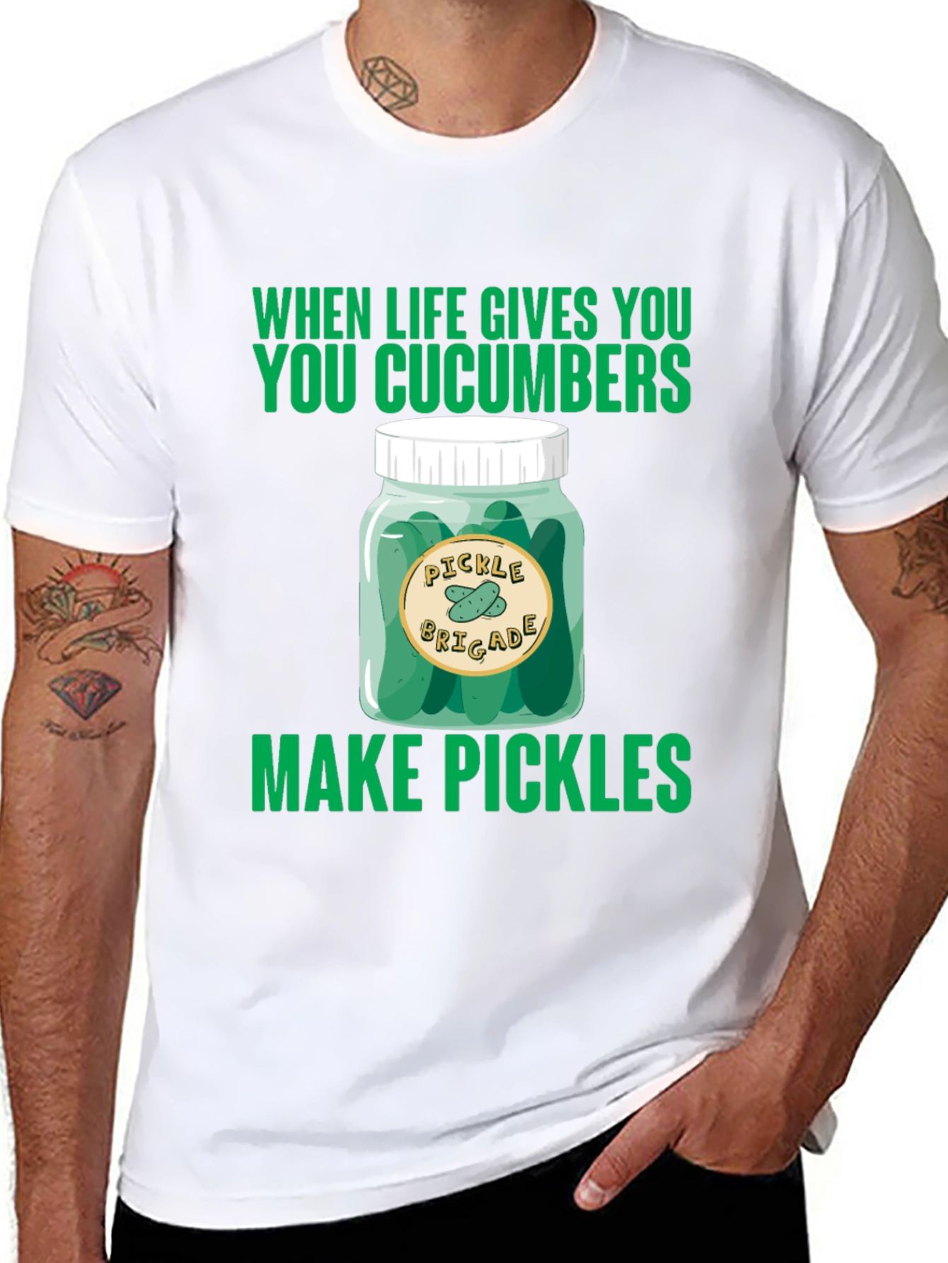Pickle Brigade T-Shirt: When Life Gives You Cucumbers