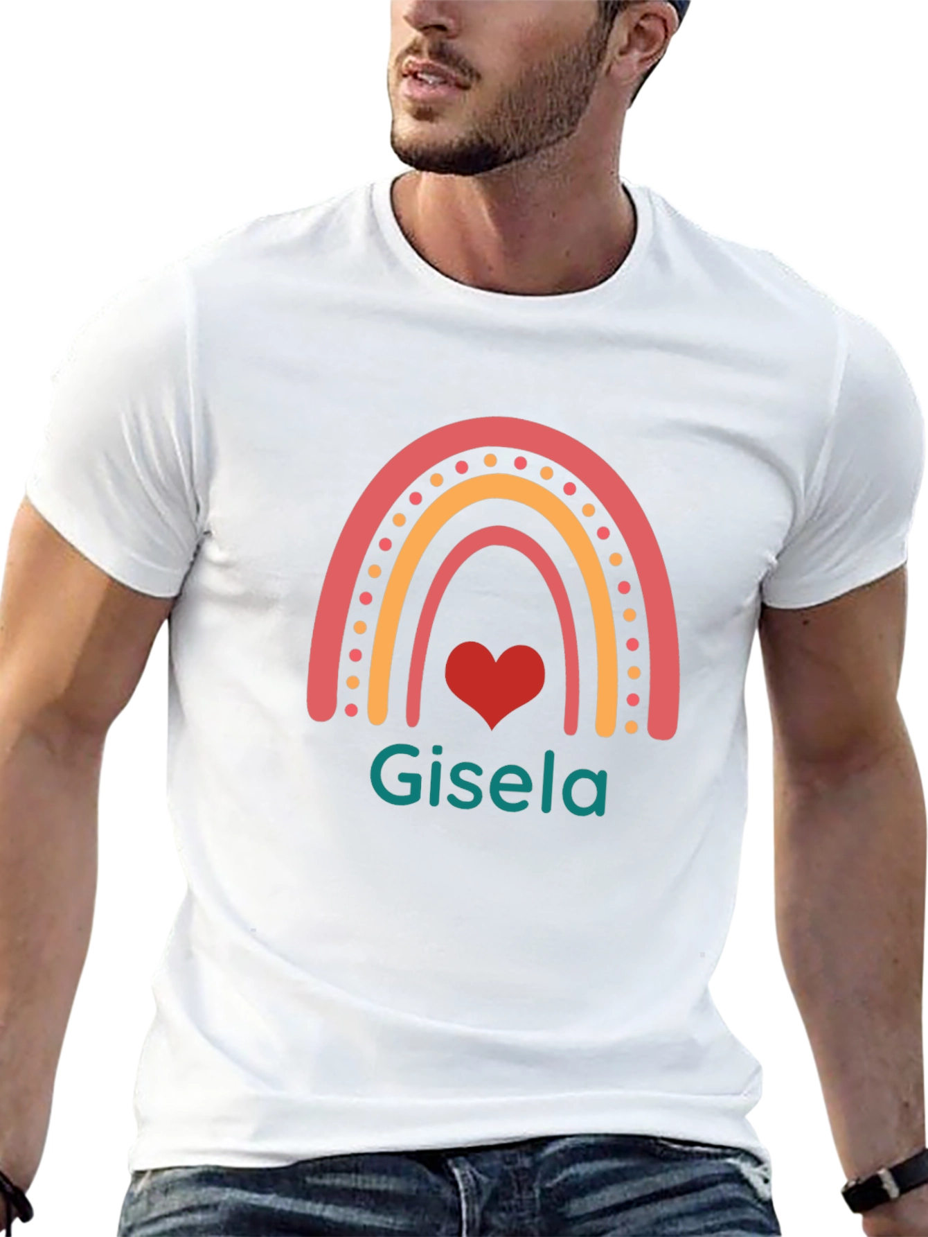 Gisela Rainbow Heart T-Shirt