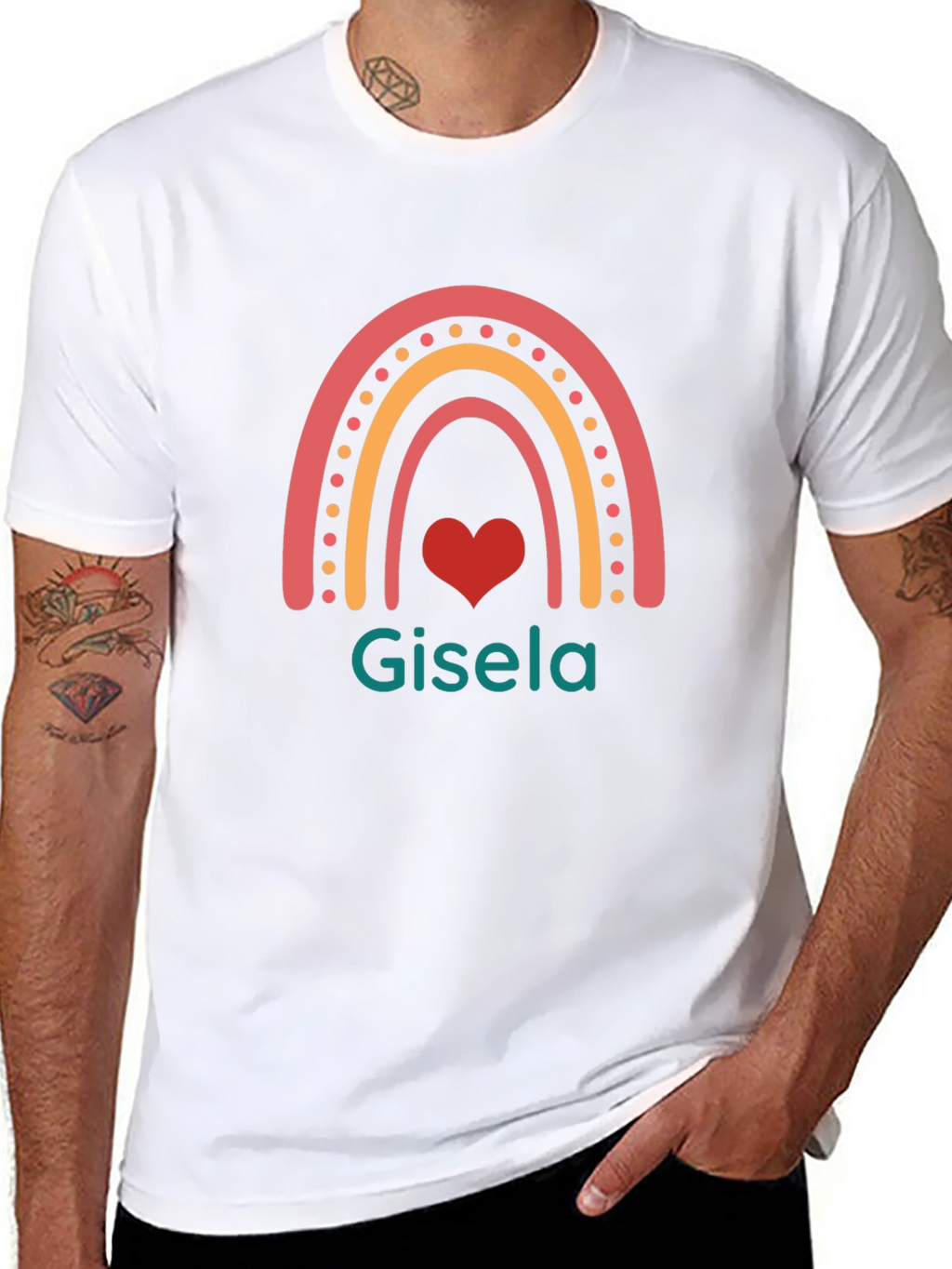 Gisela Rainbow Heart T-Shirt
