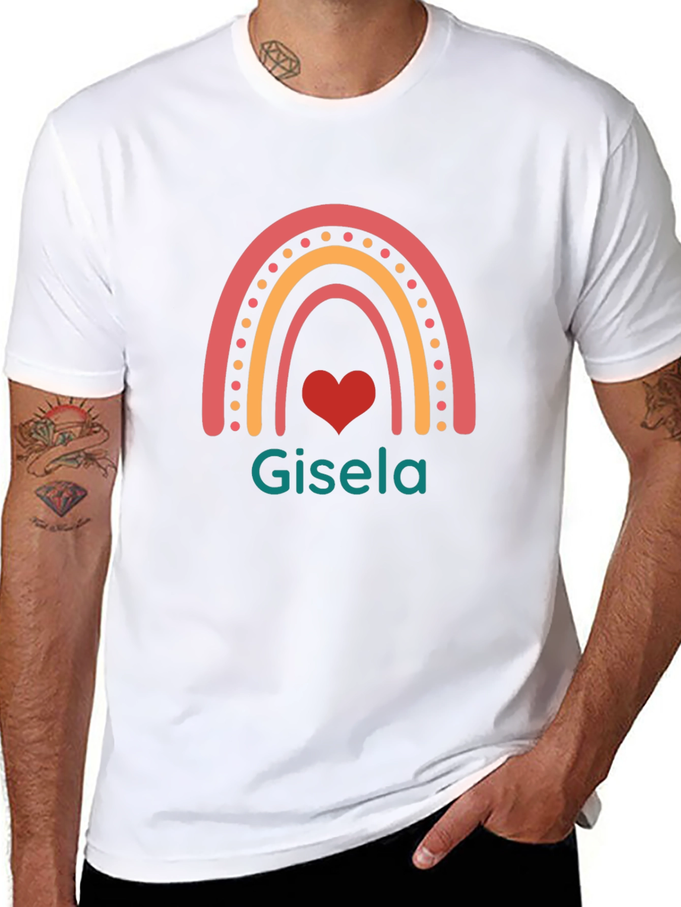 Gisela Rainbow Heart T-Shirt