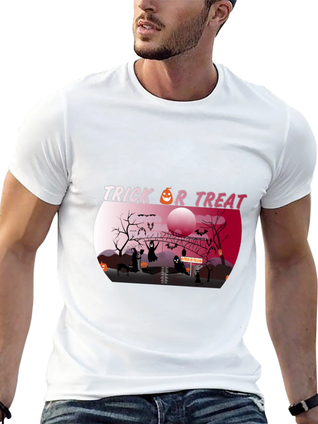 Spooky Trick or Treat Halloween Graphic Tee