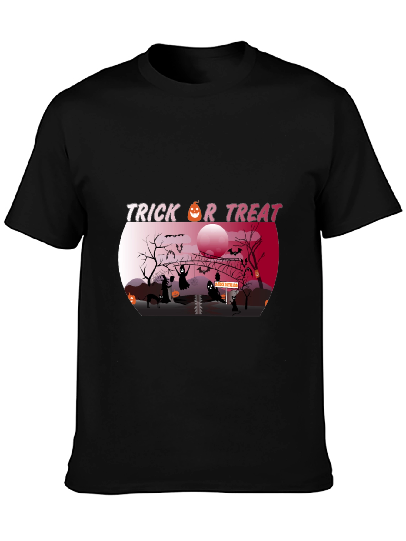 Spooky Trick or Treat Halloween Graphic Tee