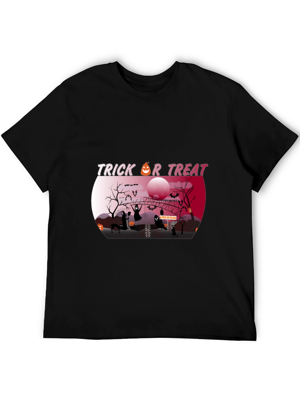 Spooky Trick or Treat Halloween Graphic Tee