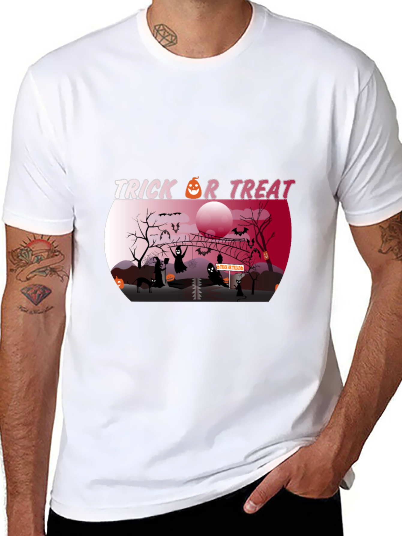 Spooky Trick or Treat Halloween Graphic Tee