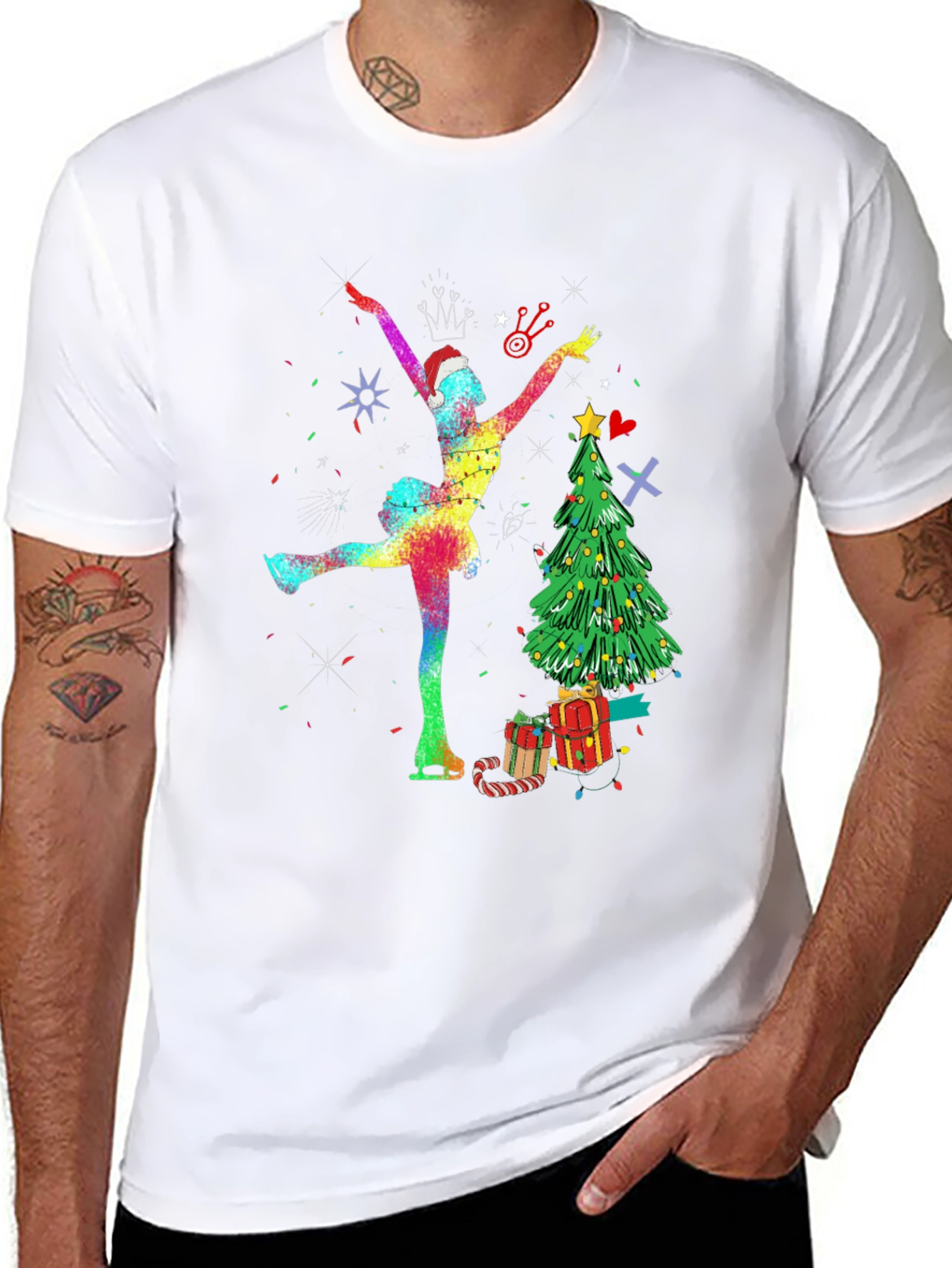 Christmas Skater Graphic Tee