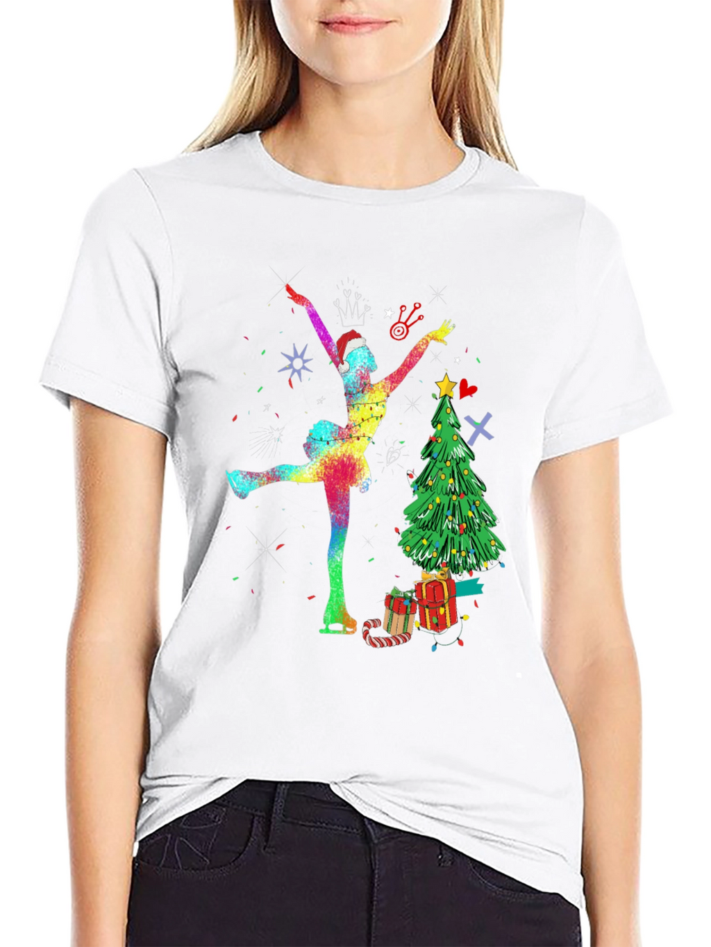 Christmas Skater Graphic Tee