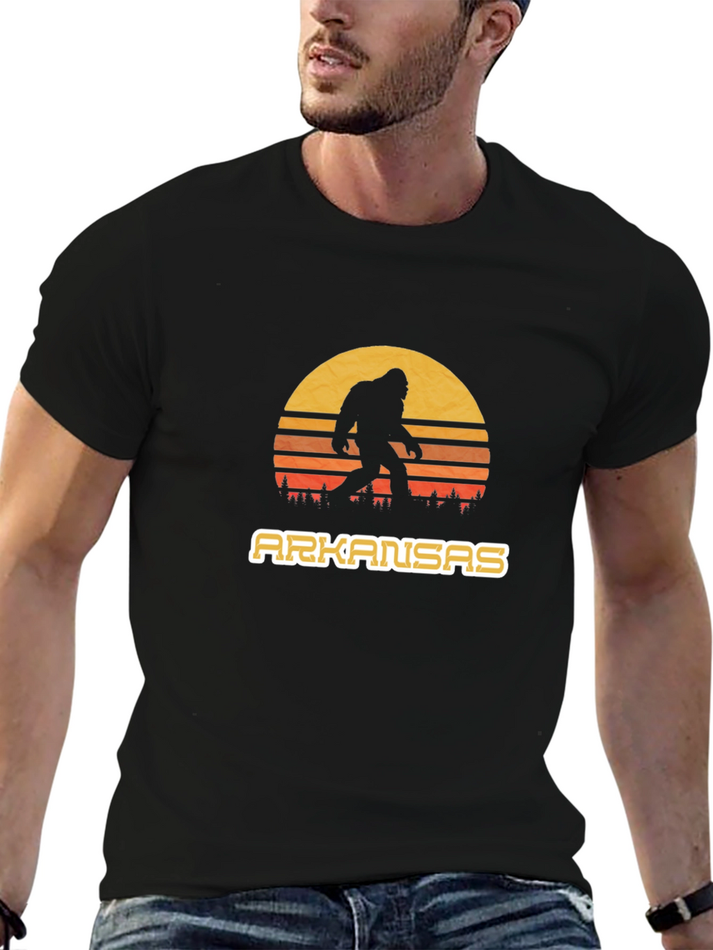 Arkansas Bigfoot T-Shirt Sasquatch Sunset Tee