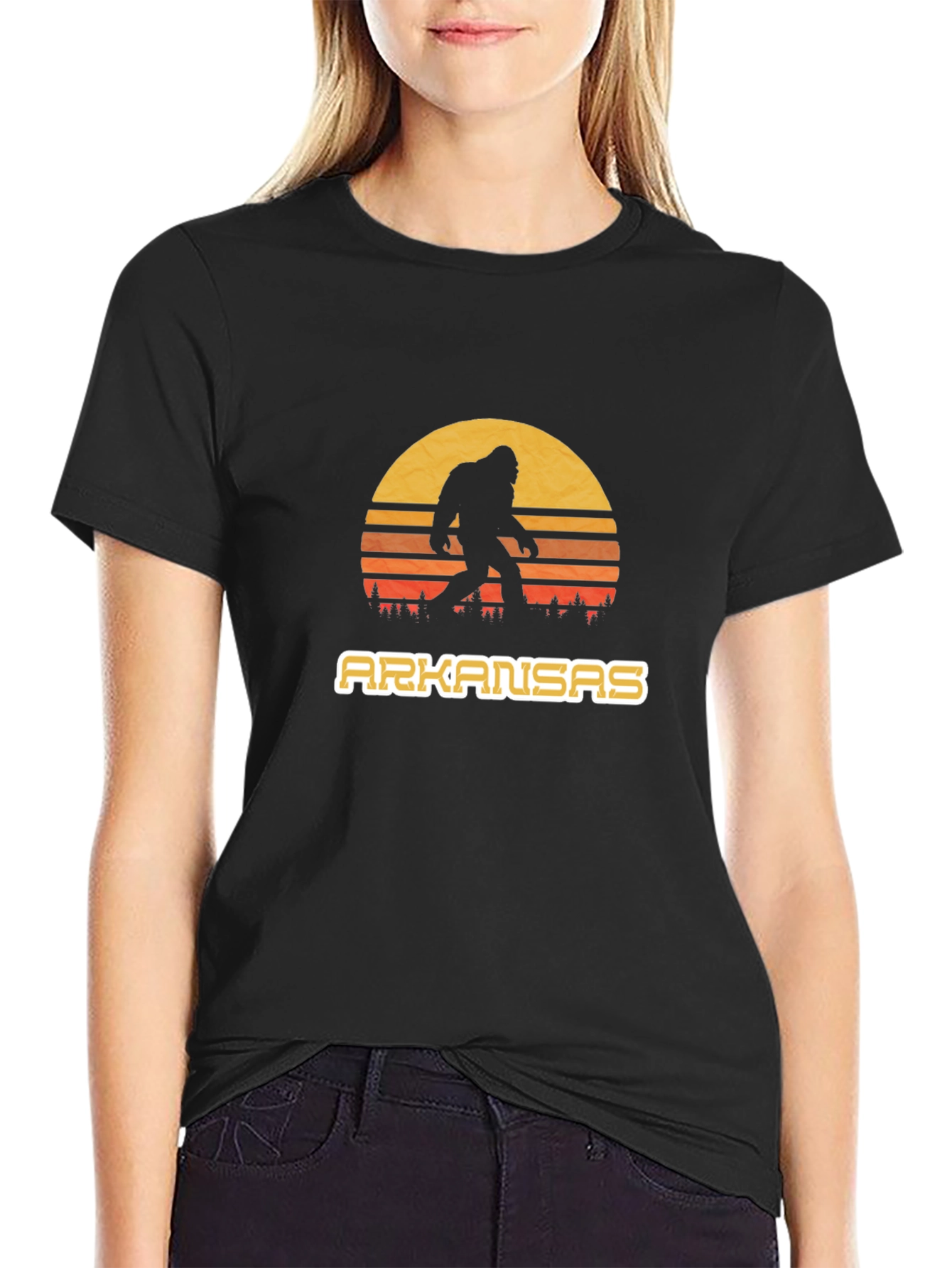 Arkansas Bigfoot T-Shirt Sasquatch Sunset Tee