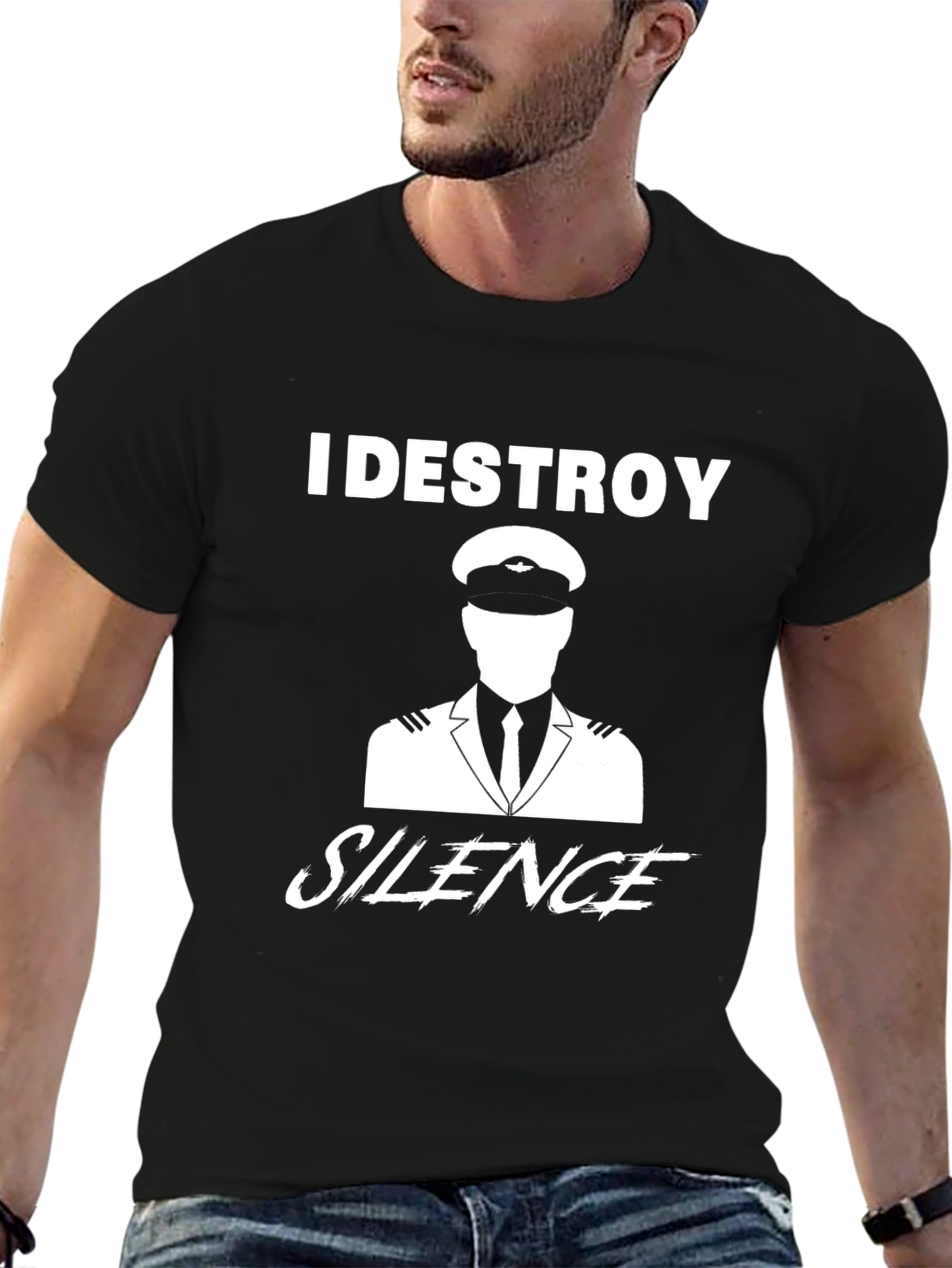 I DESTROY SILENCE Pilot Graphic Tee