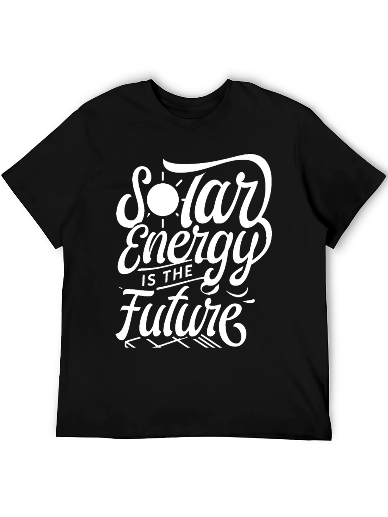 Solar Energy Future T-Shirt - Black Graphic Tee