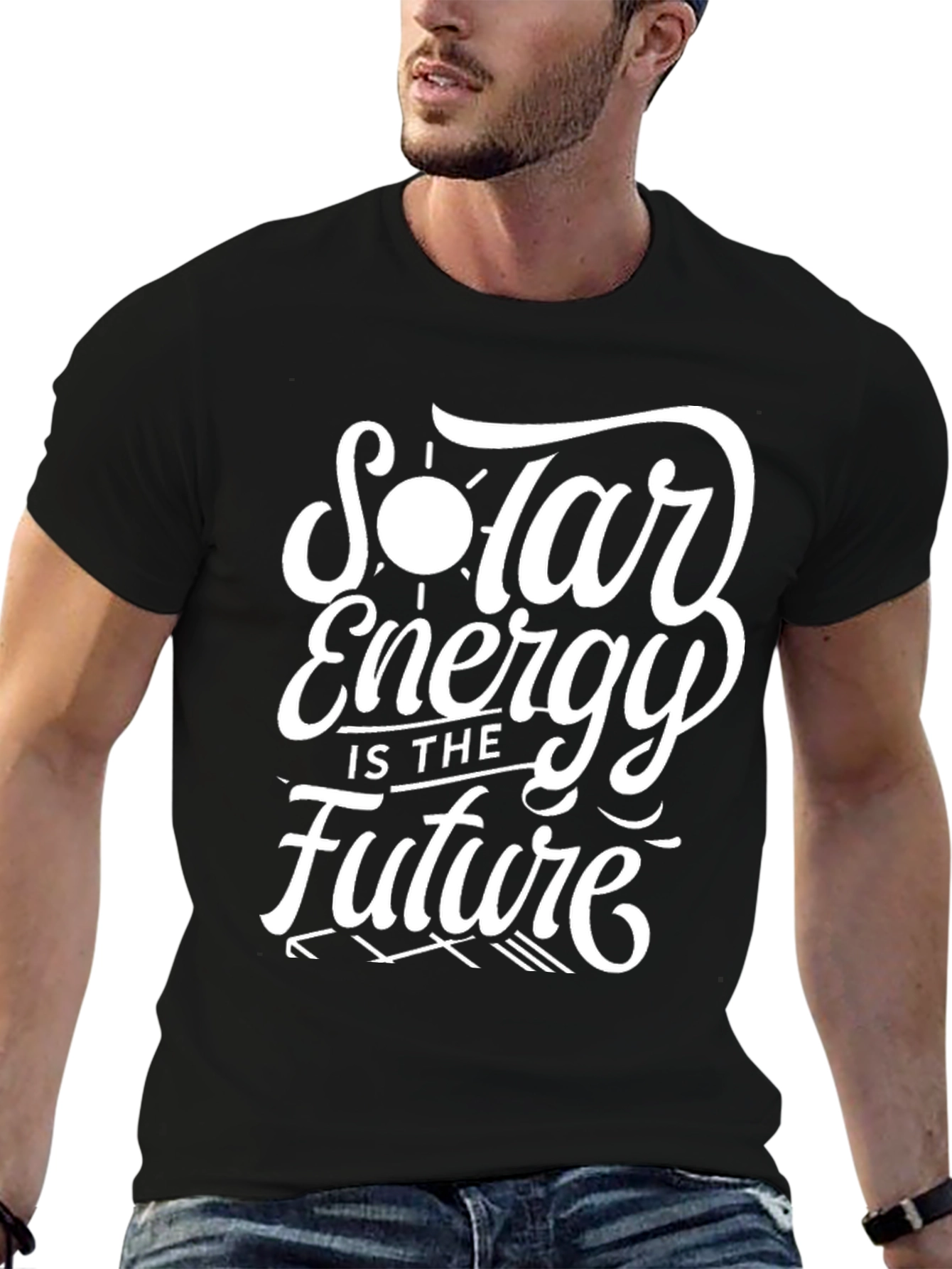 Solar Energy Future T-Shirt - Black Graphic Tee