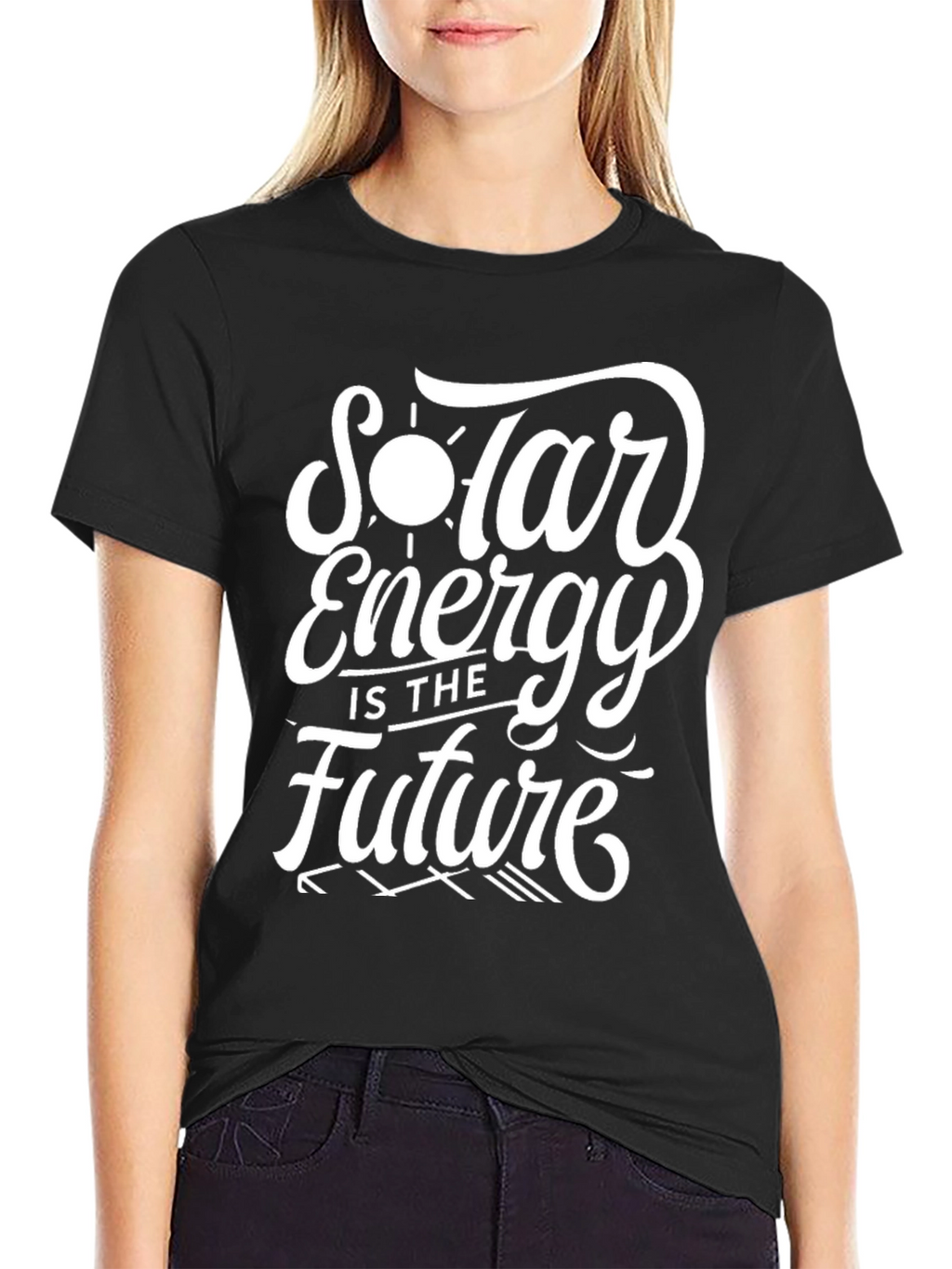 Solar Energy Future T-Shirt - Black Graphic Tee
