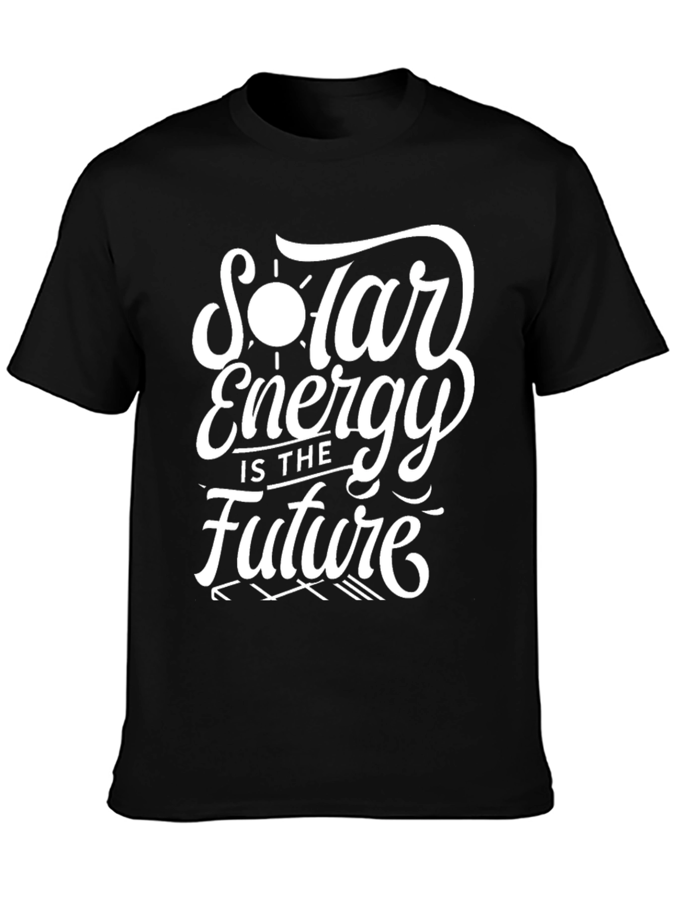 Solar Energy Future T-Shirt - Black Graphic Tee