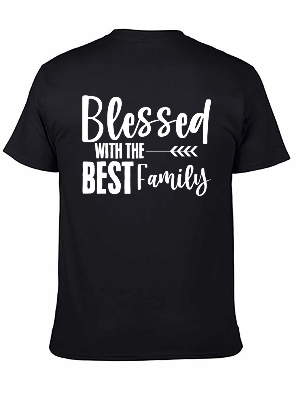Blessed Family Graphic Tee - Soft Cotton Blend Shirt