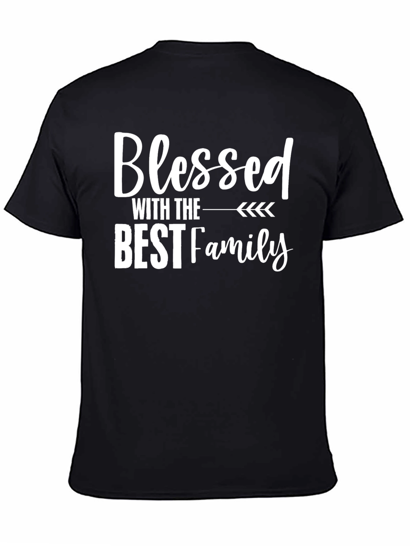 Blessed Family Graphic Tee - Soft Cotton Blend Shirt