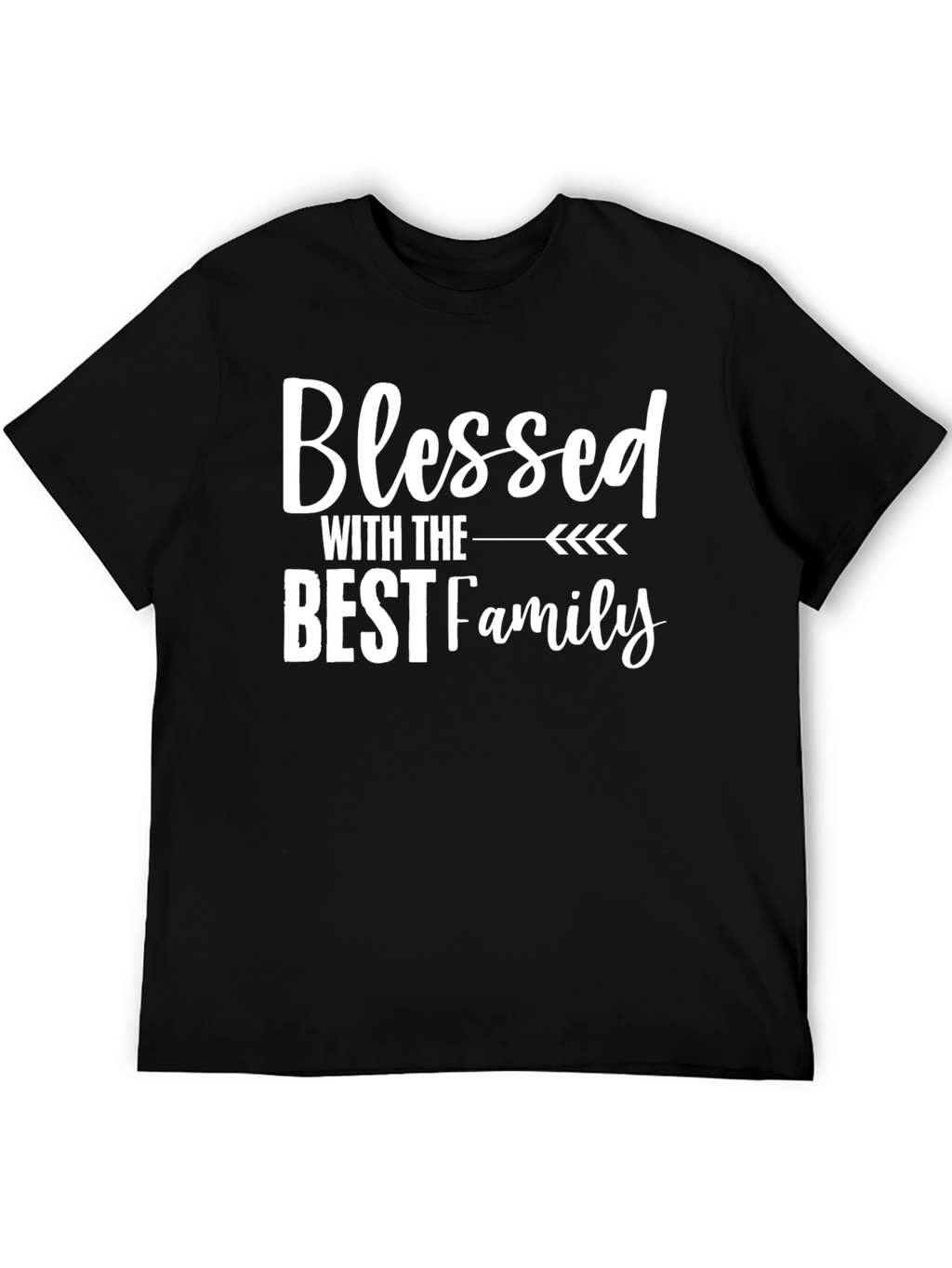 Blessed Family Graphic Tee - Soft Cotton Blend Shirt