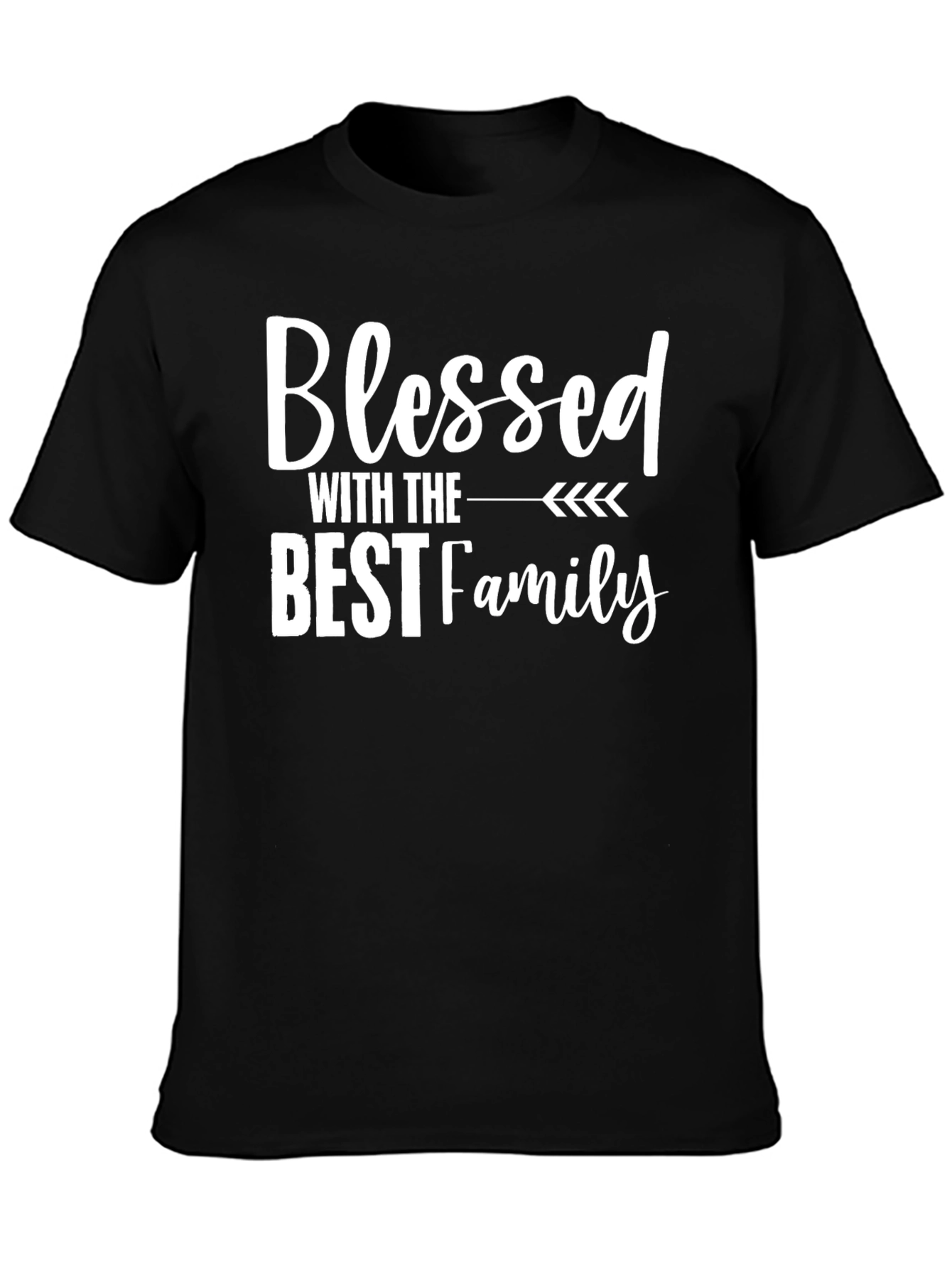 Blessed Family Graphic Tee - Soft Cotton Blend Shirt