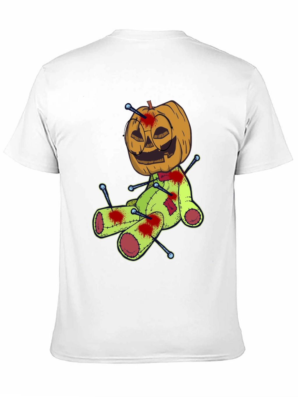Halloween Pumpkin Voodoo Doll Graphic Tee
