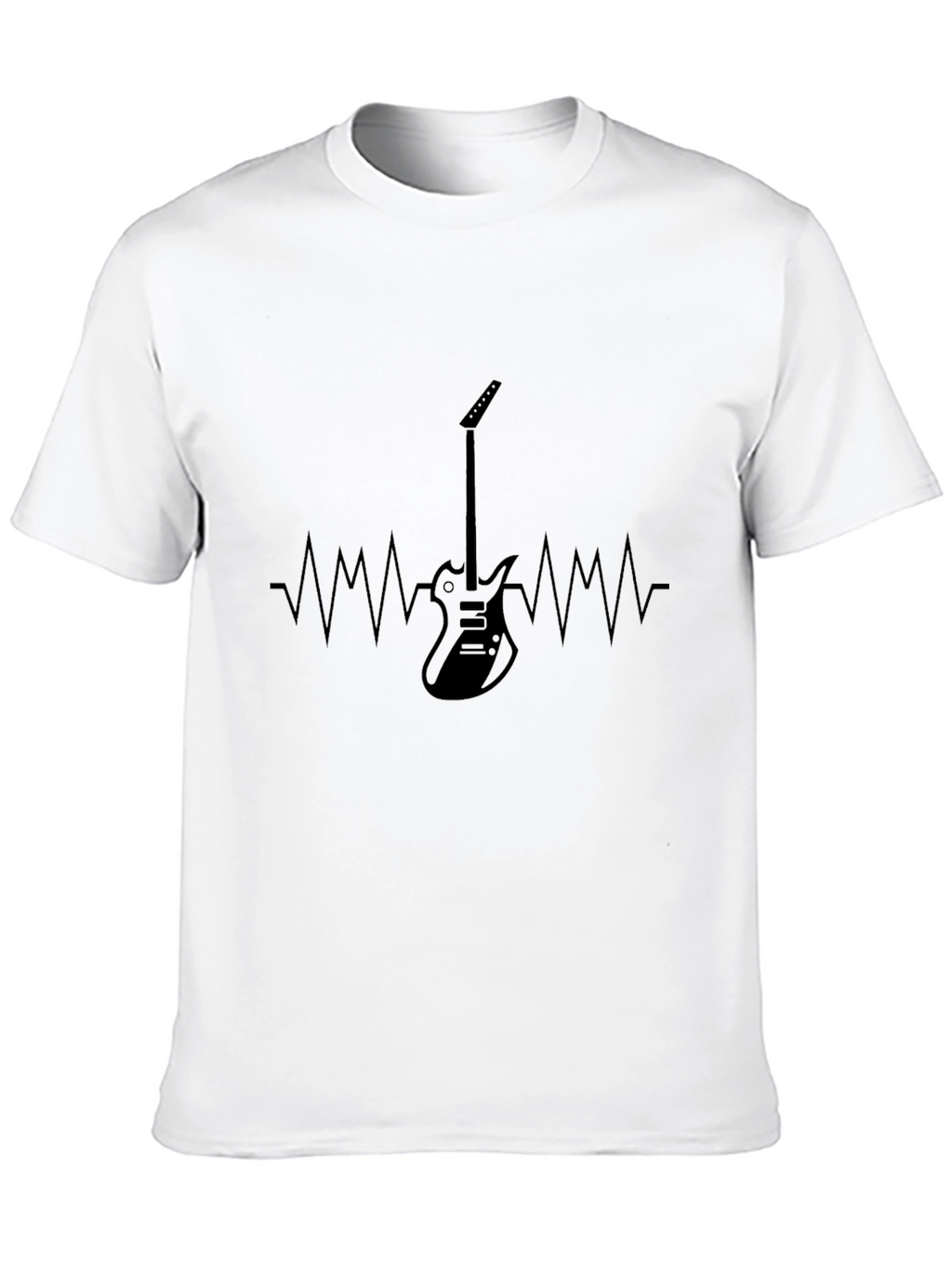Guitar Heartbeat Graphic Tee - Music Lover T-Shirt