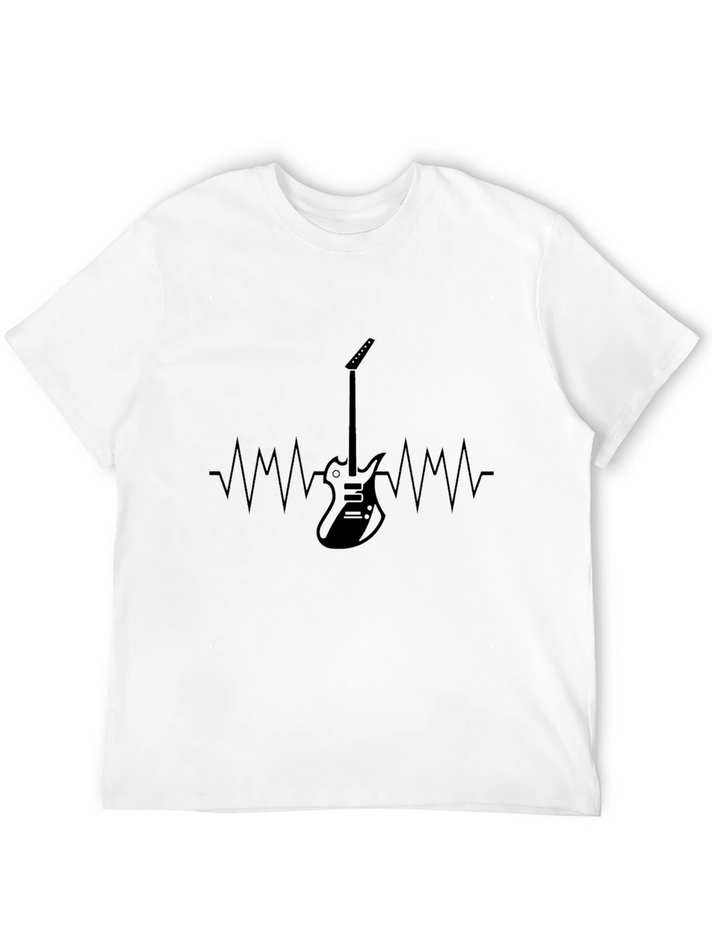 Guitar Heartbeat Graphic Tee - Music Lover T-Shirt