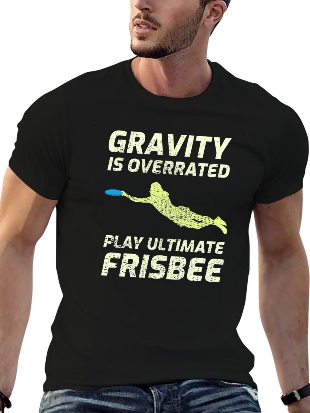 Gravity is Overrated Ultimate Frisbee T-Shirt