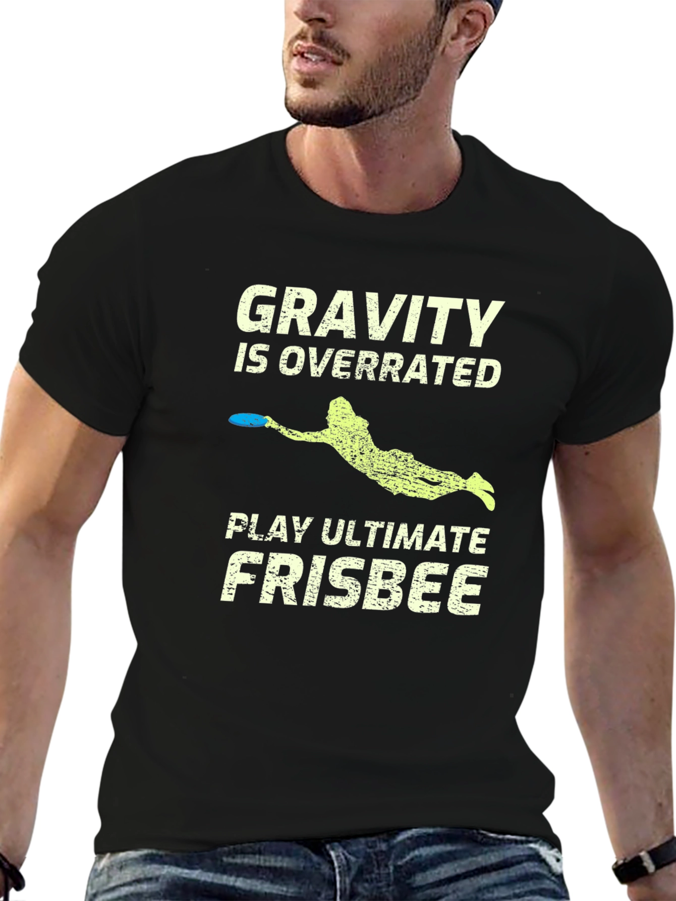 Gravity is Overrated Ultimate Frisbee T-Shirt