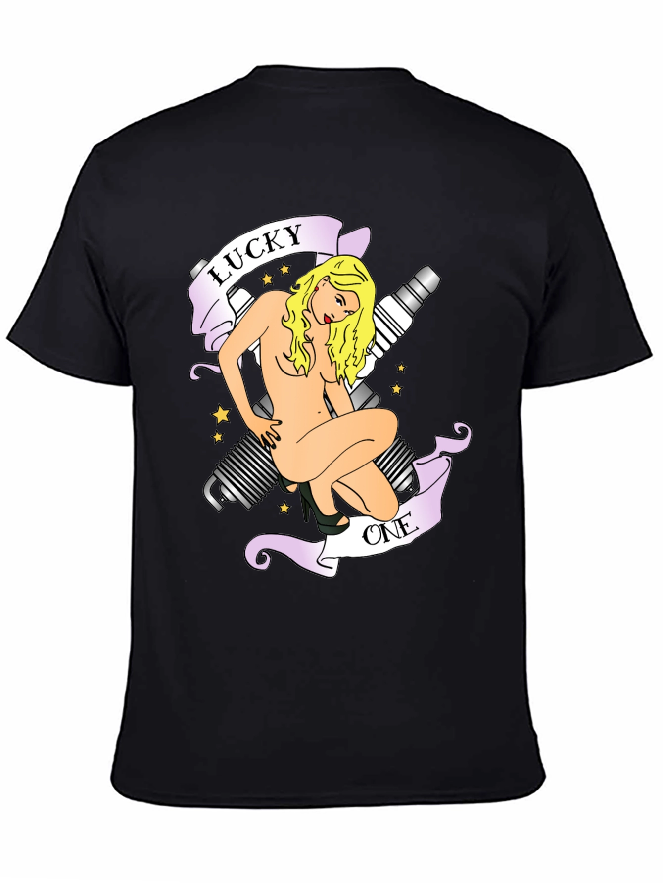 Lucky One Graphic Tee - Black