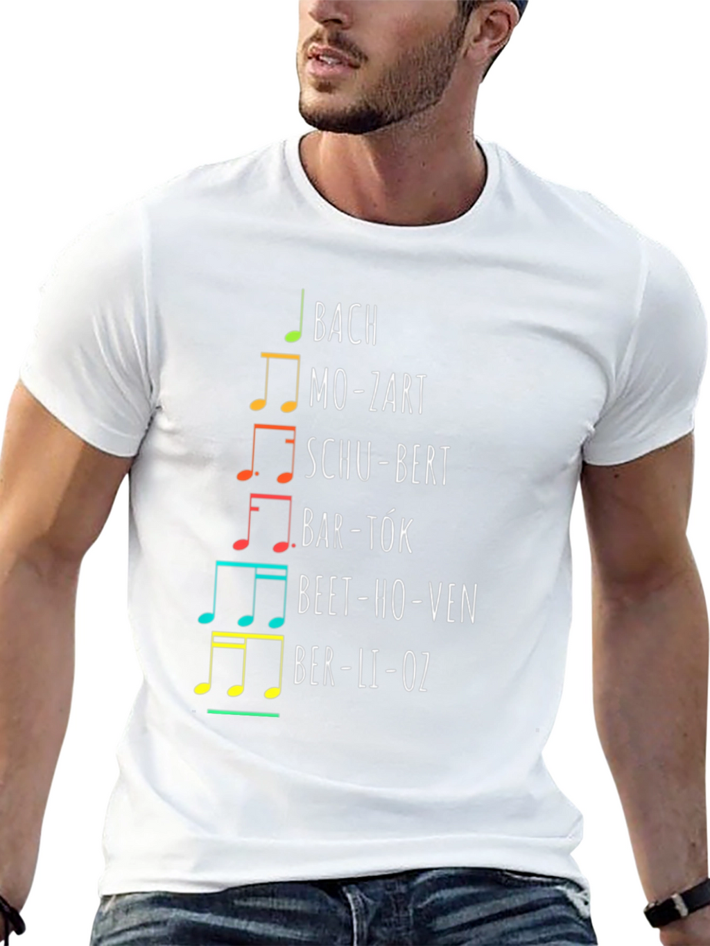 Composer Music Notes Graphic Tee