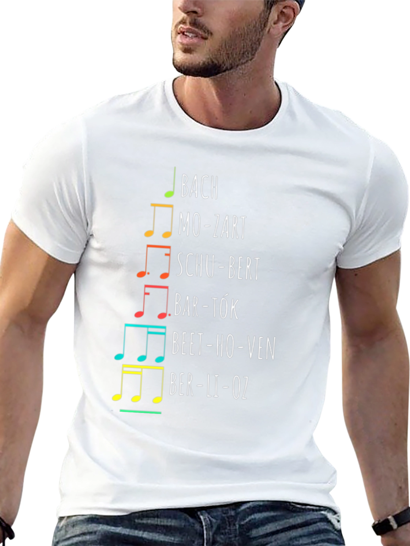 Composer Music Notes Graphic Tee