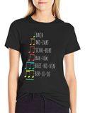 Composer Music Notes Graphic Tee