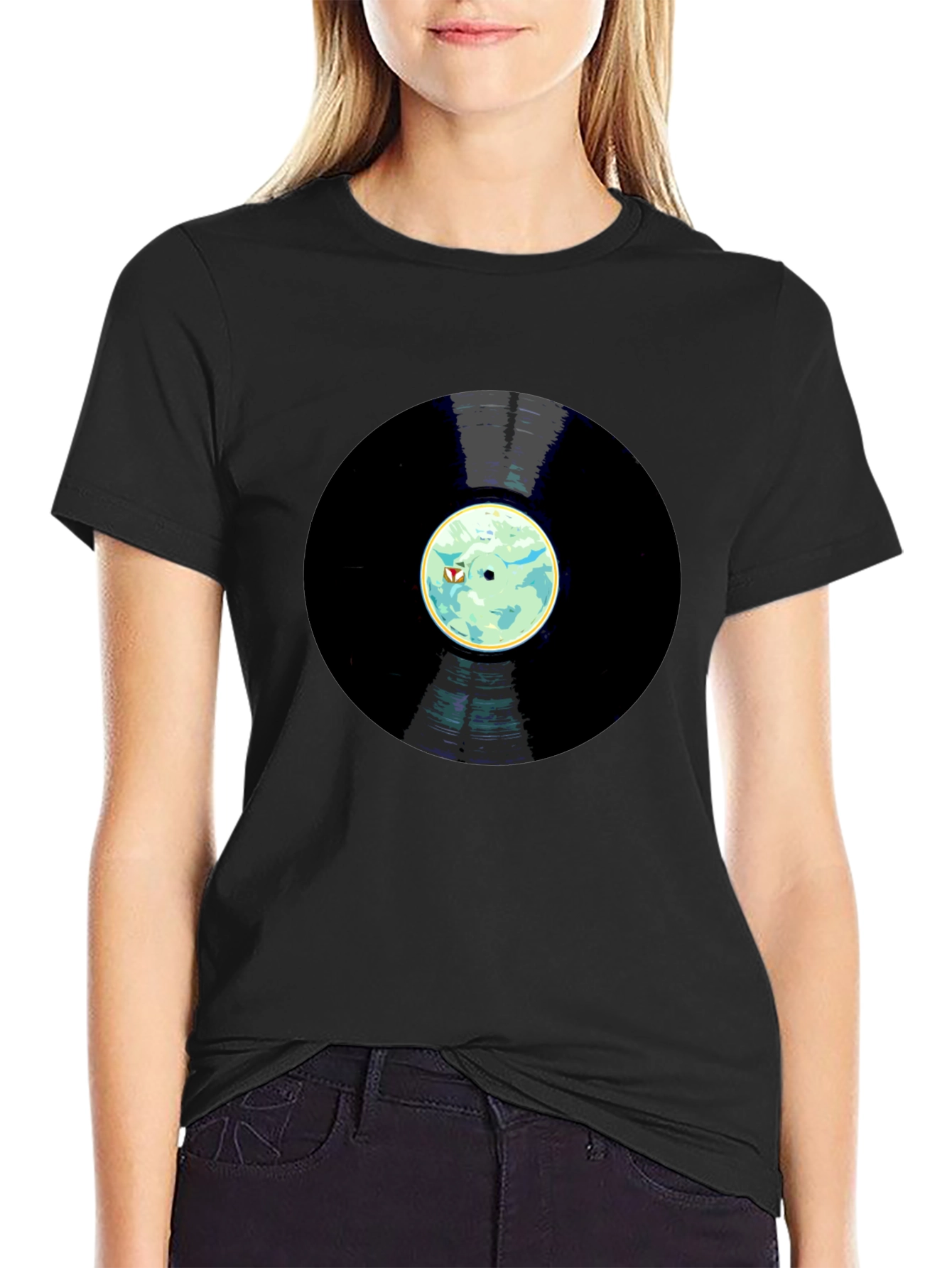 Vinyl Record Graphic Tee - Music Lovers T-Shirt