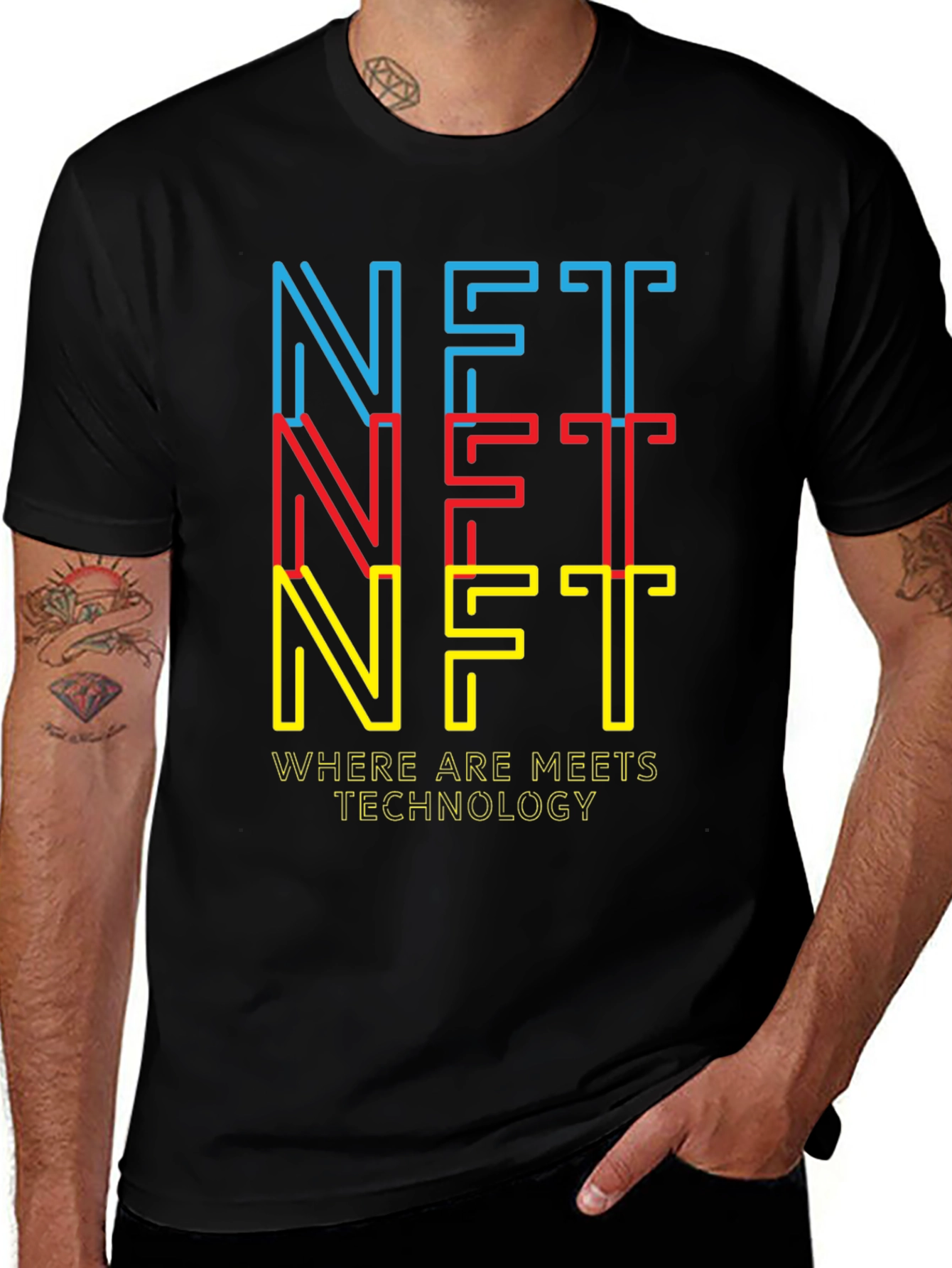 NFT Meets Technology Graphic T-Shirt