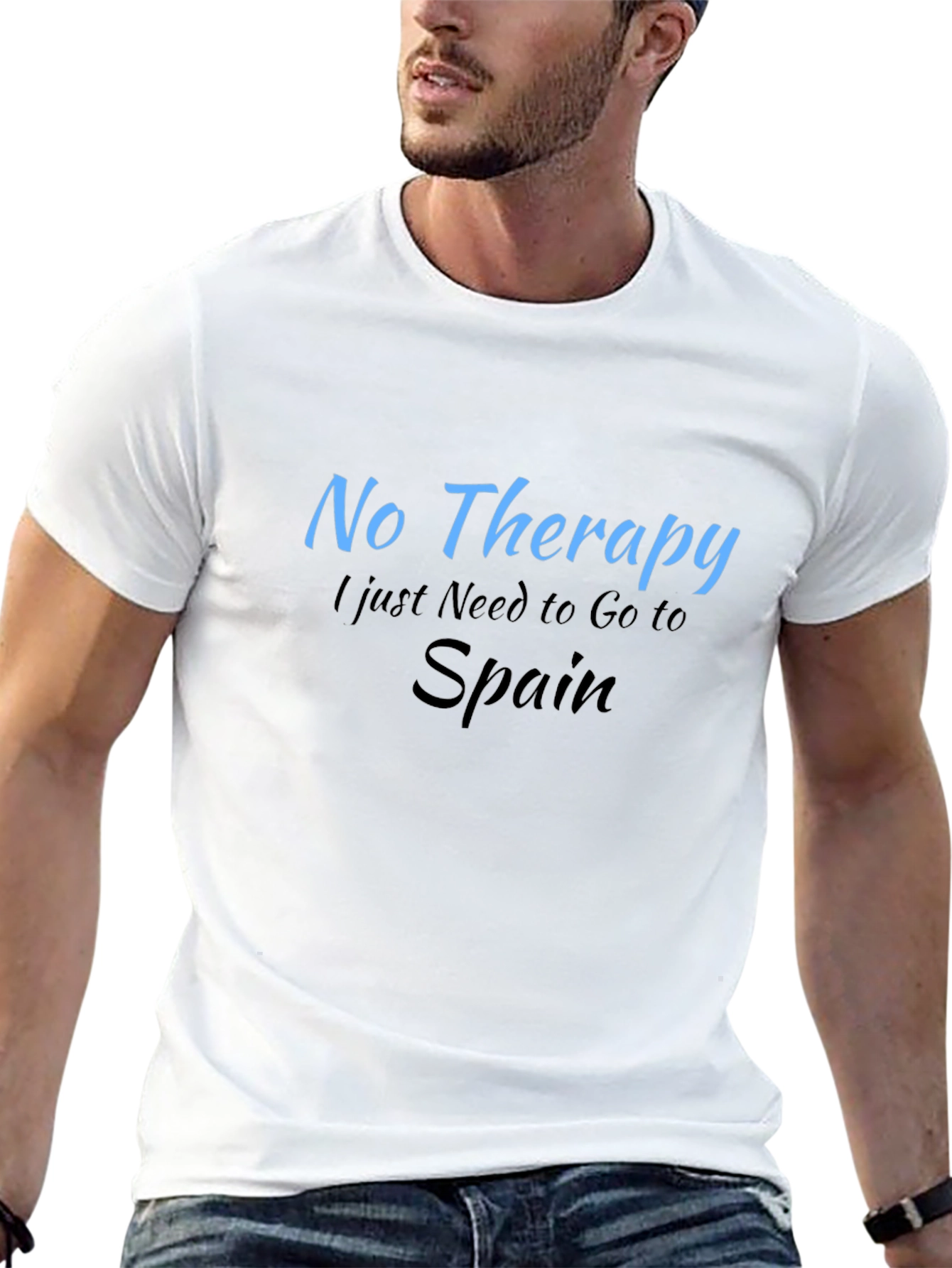 Funny No Therapy Just Spain Graphic T-Shirt