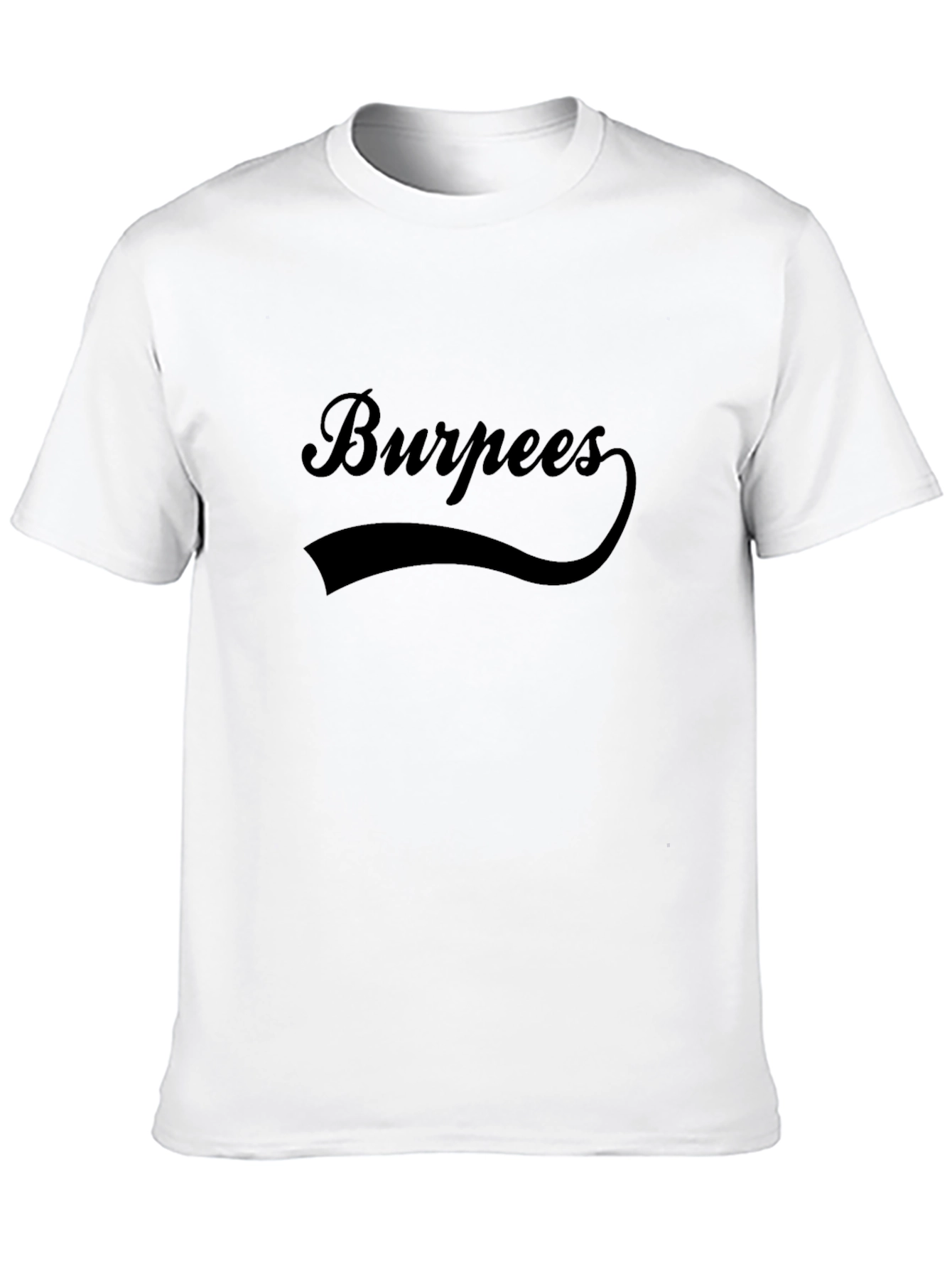 Burpees Workout T-Shirt - Black Fitness Tee