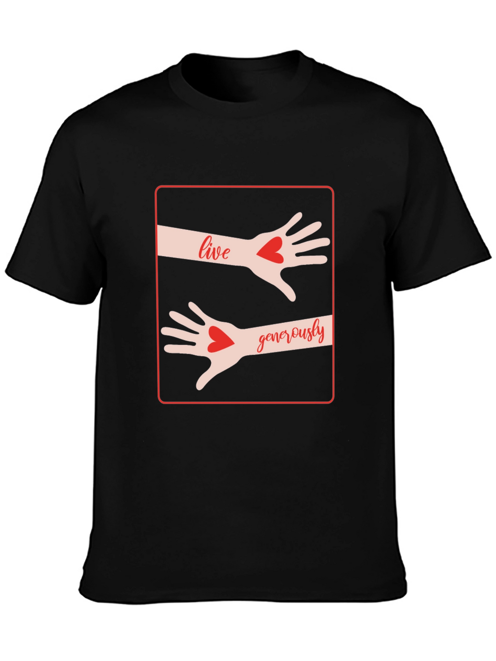 Live Generously Graphic Tee - Black