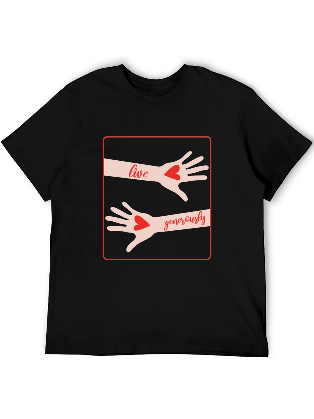 Live Generously Graphic Tee - Black