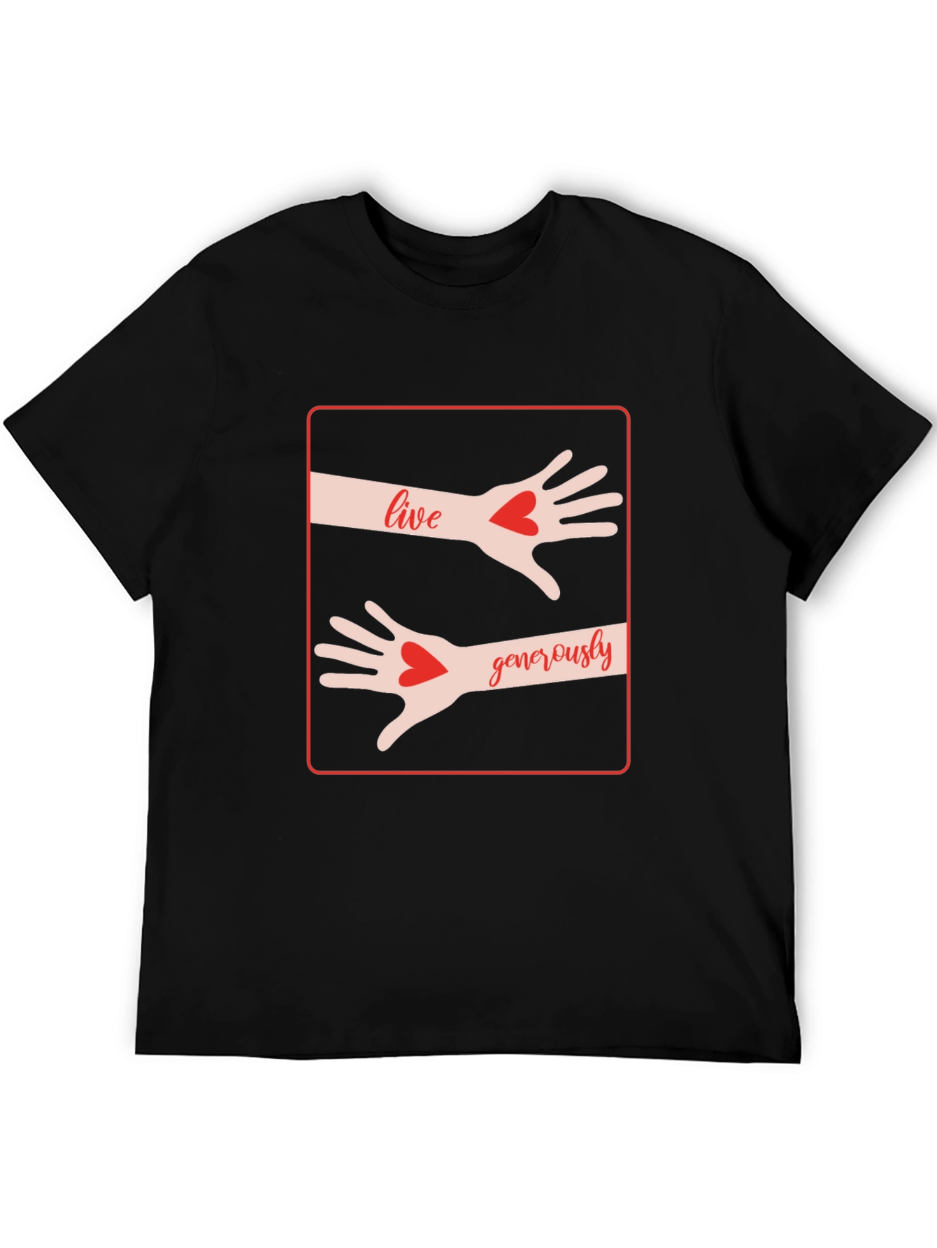 Live Generously Graphic Tee - Black