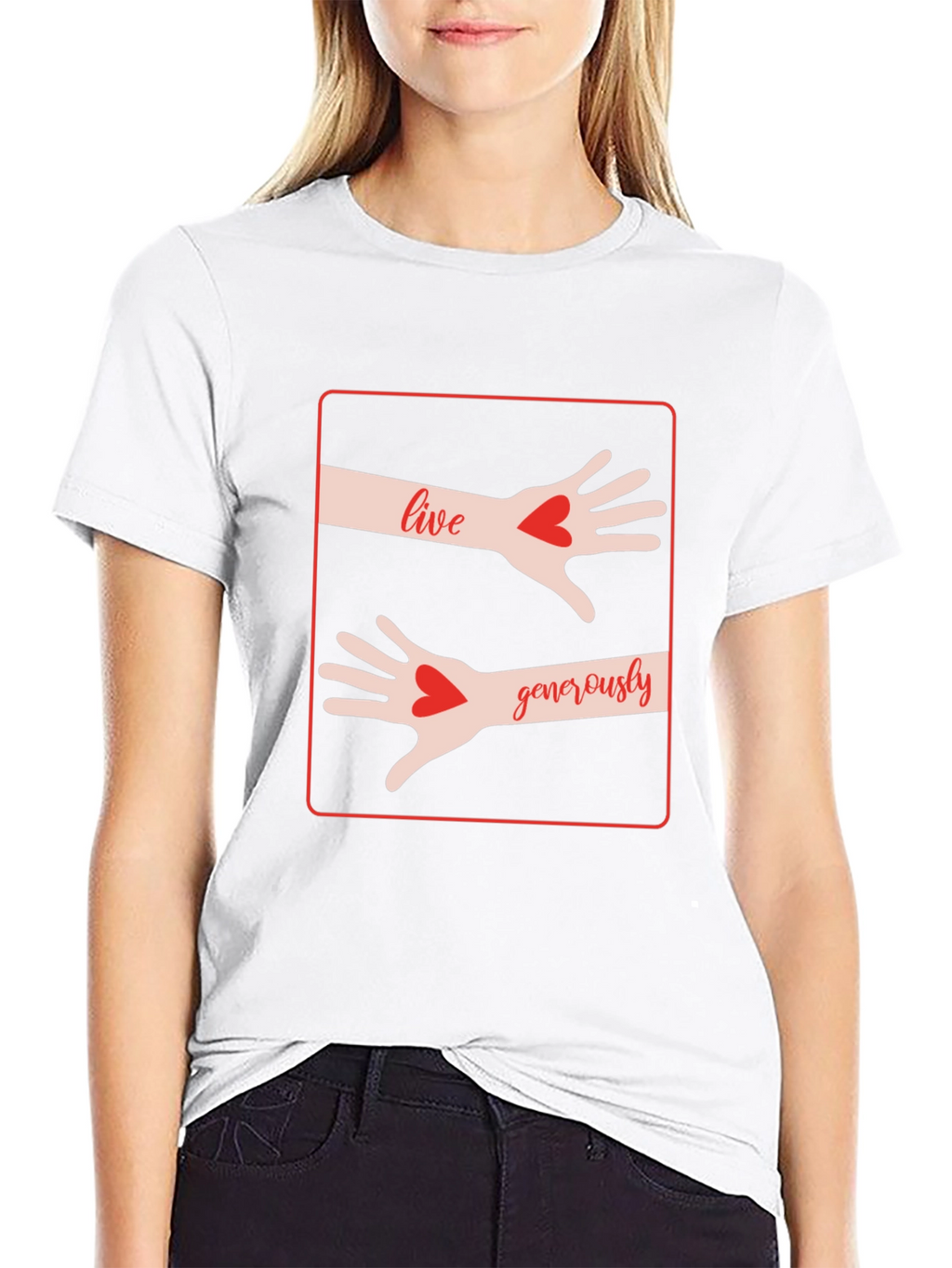Live Generously Graphic Tee - Black