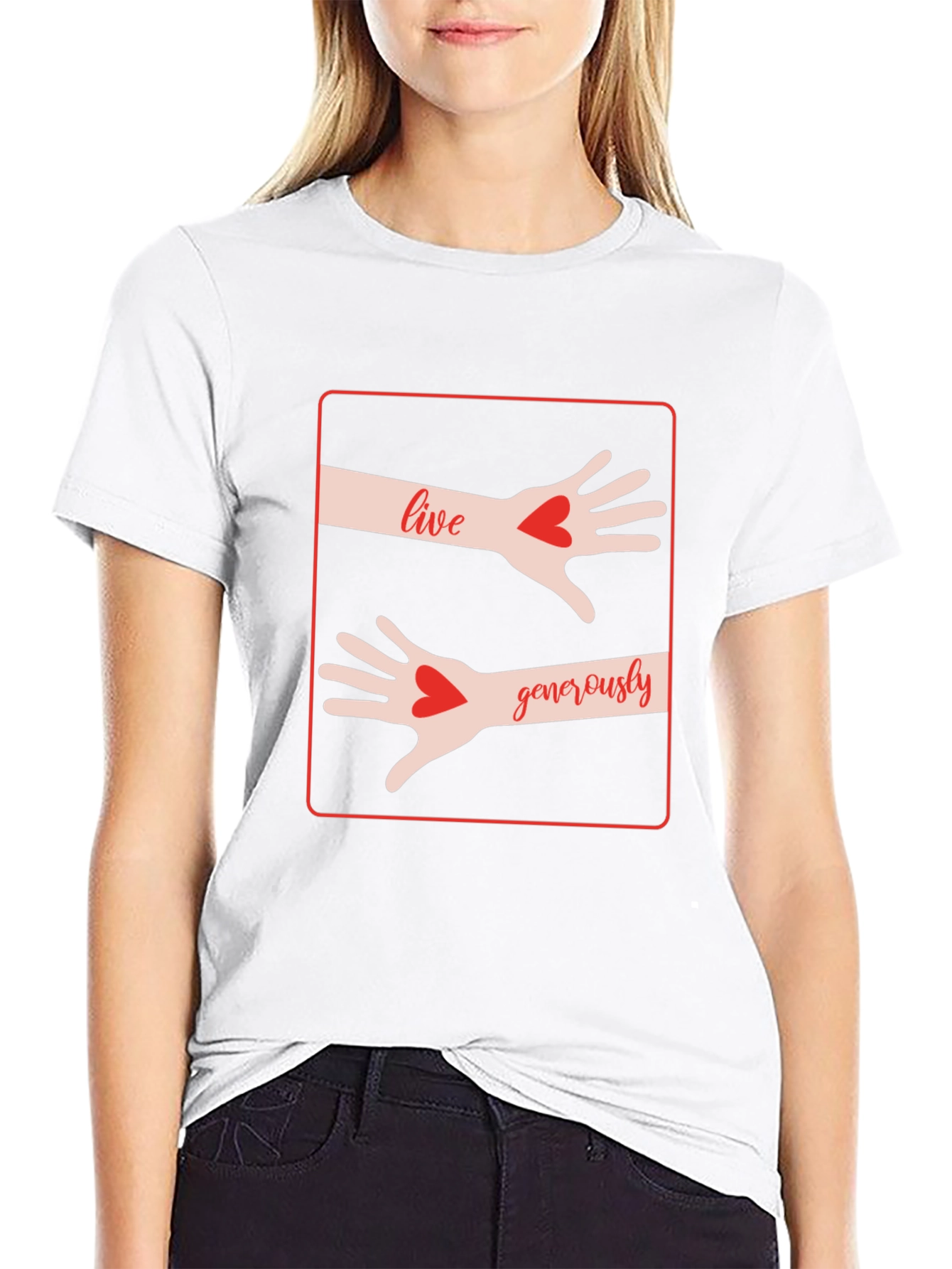 Live Generously Graphic Tee - Black