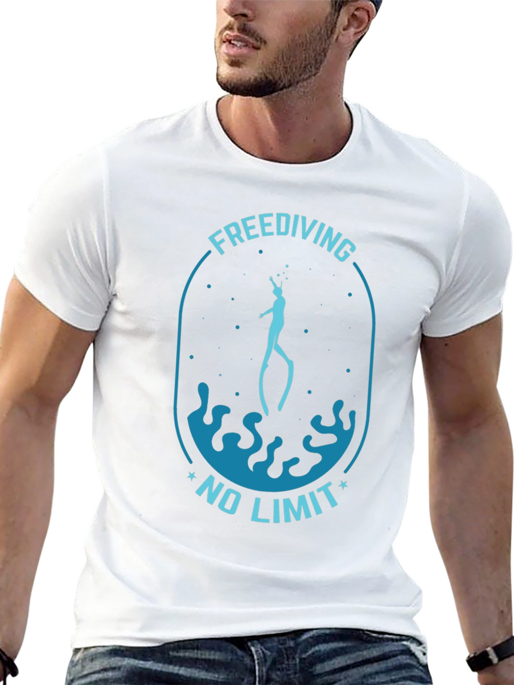 Freediving No Limit Black T-Shirt