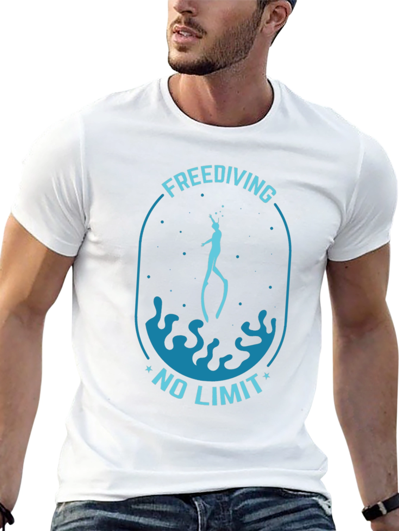 Freediving No Limit Black T-Shirt